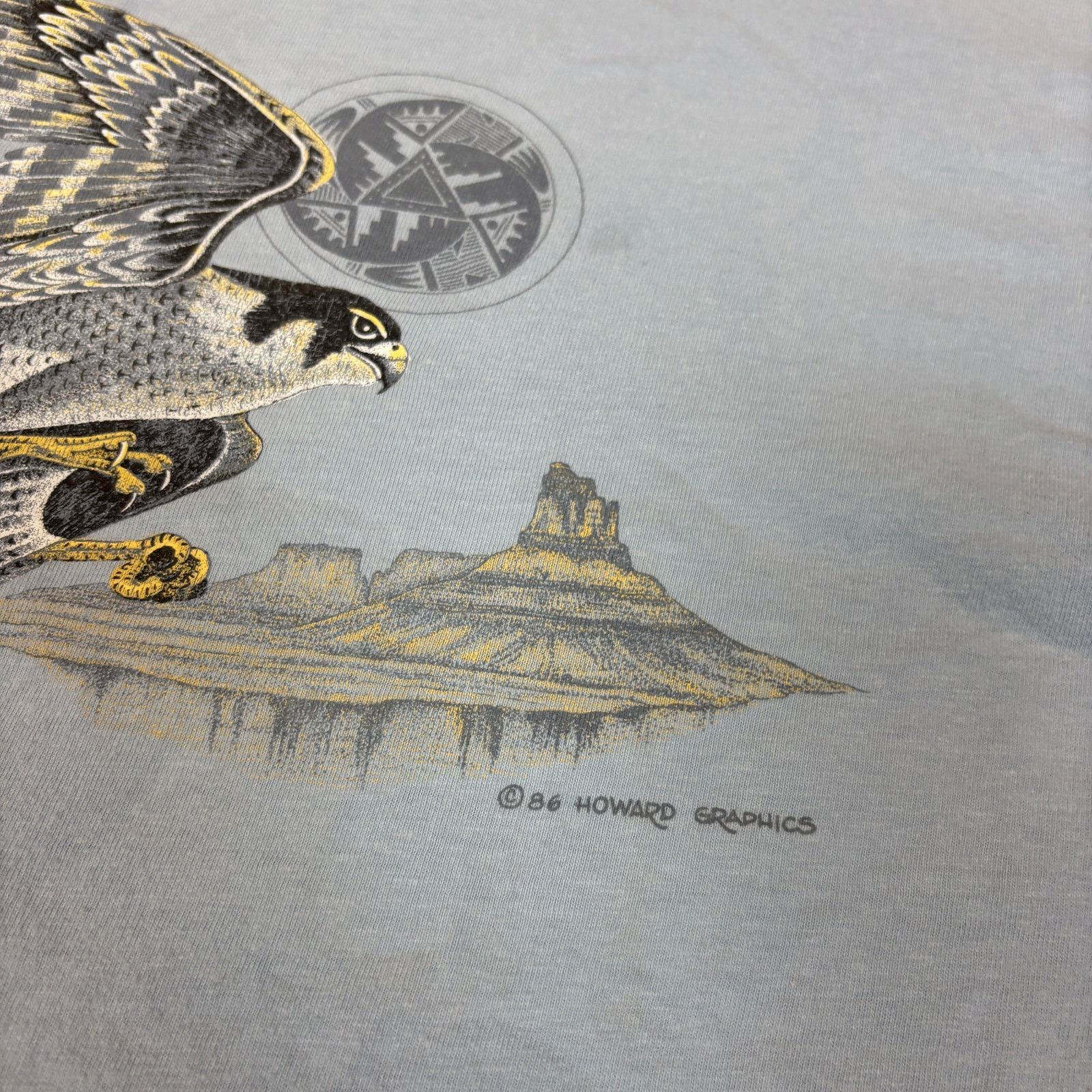 Hanes × Vintage Vintage 80s Peregrine Falcon Southwest Single Stitch Shirt L Size US L / EU 52-54 / 3 - 3 Thumbnail