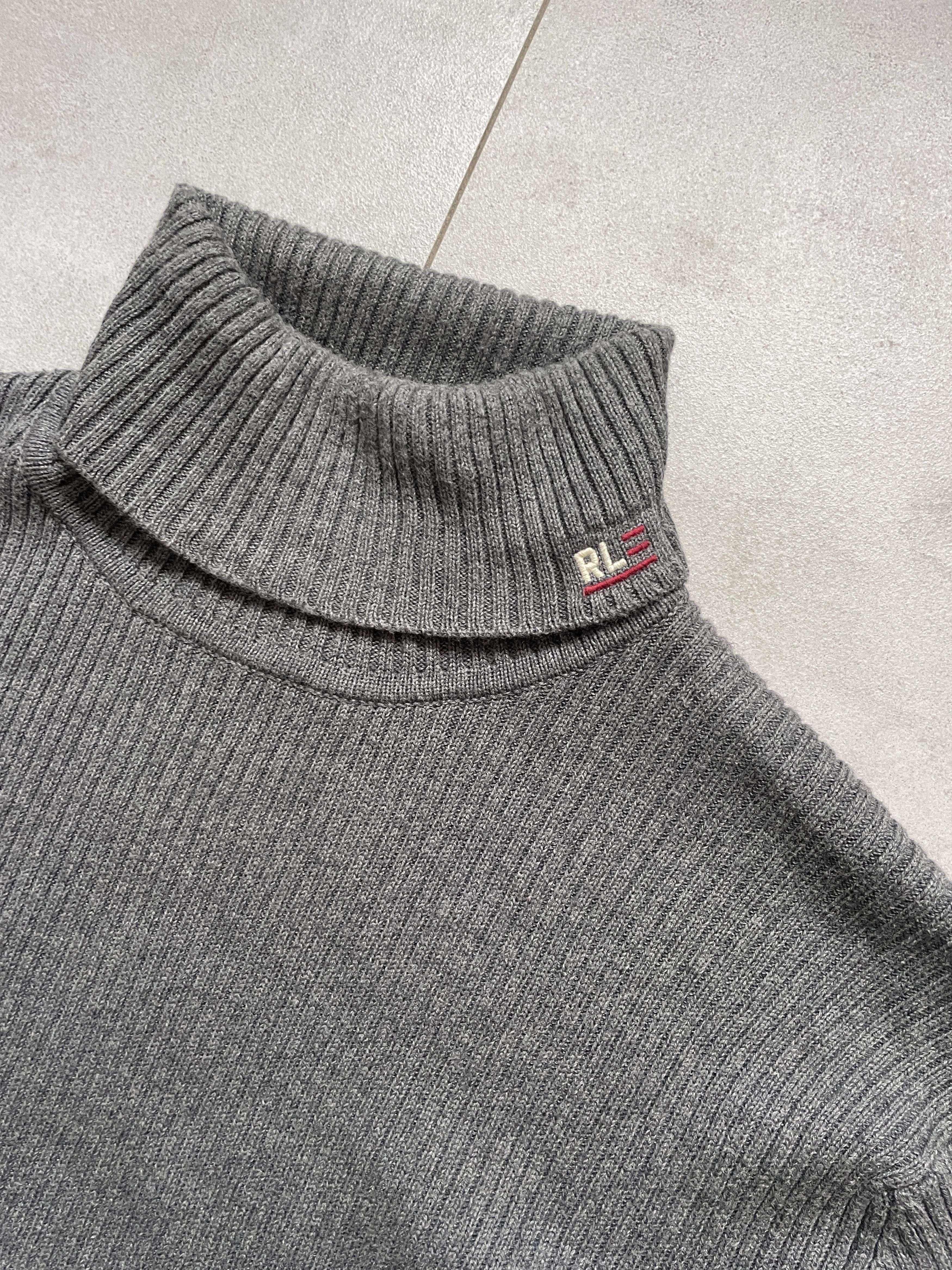 Polo Ralph Lauren RALPH LAUREN POLO JEANS OLD MONEY GRAY TURTLENECK SWEATER Size US XL / EU 56 / 4 - 1 Thumbnail