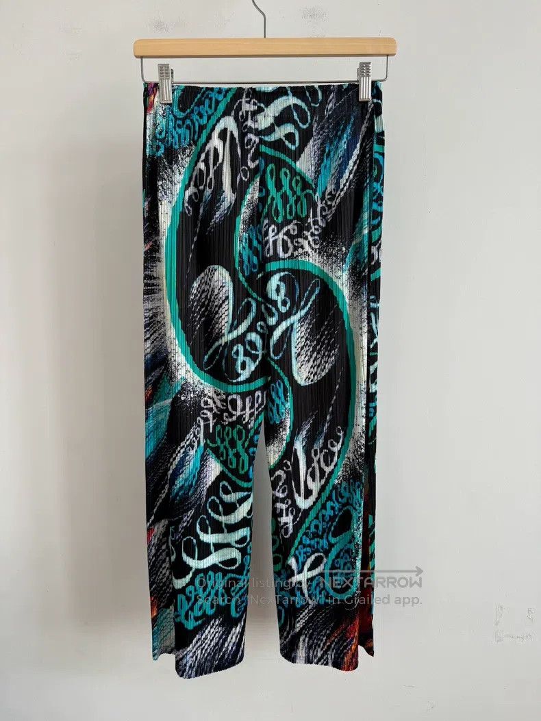 Issey Miyake Issey Miyake size:3 Color Block Pants Size 22" - 2 Thumbnail