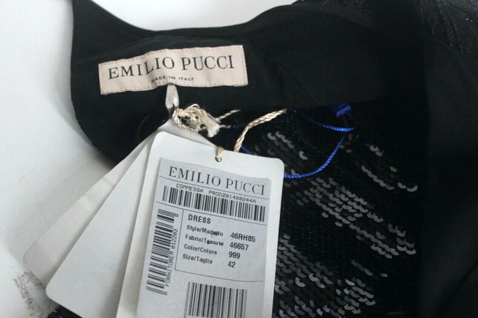 Other £3770 Emilio Pucci Sequin Lace Silk Gown Maxi Dress uk10 Size M / US 6-8 / IT 42-44 - 8 Thumbnail