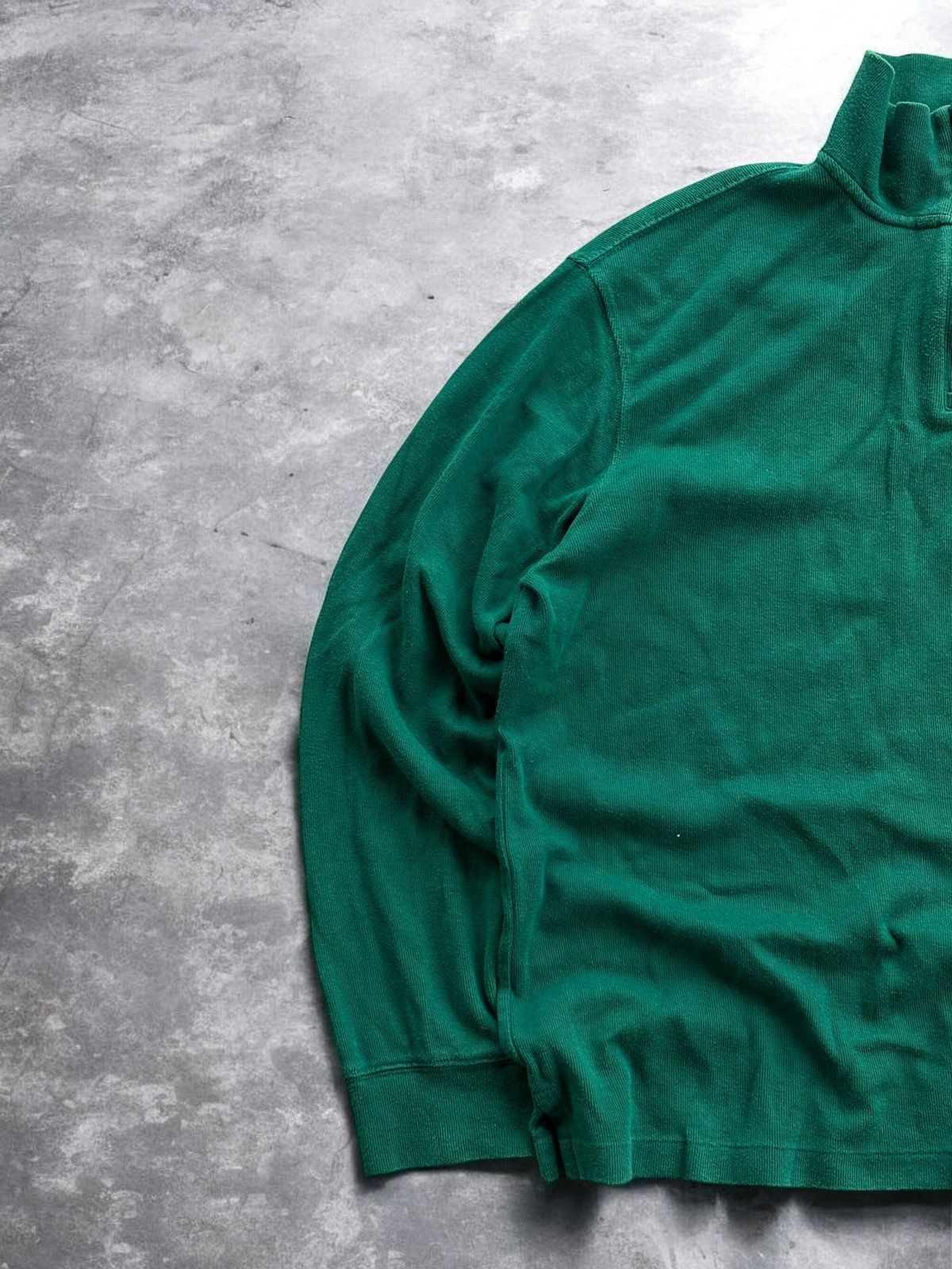 Polo Ralph Lauren Polo Ralph Lauren Bottle Green Quarter Zip Size US L / EU 52-54 / 3 - 2 Thumbnail