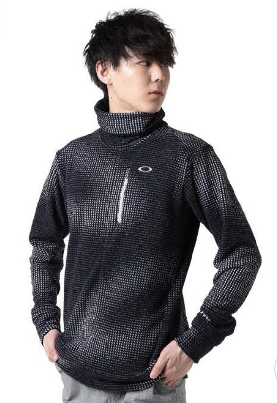Oakley 2000s Oakley Performance Fit Turtleneck Design Fleece Size US M / EU 48-50 / 2 - 2 Thumbnail