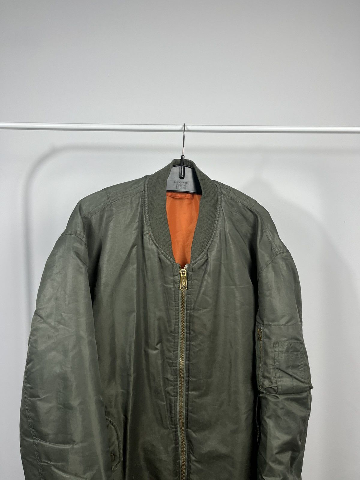 Other Vintage USA Aviator Bomber Jacket Olive Military Flight Size US L / EU 52-54 / 3 - 2 Thumbnail