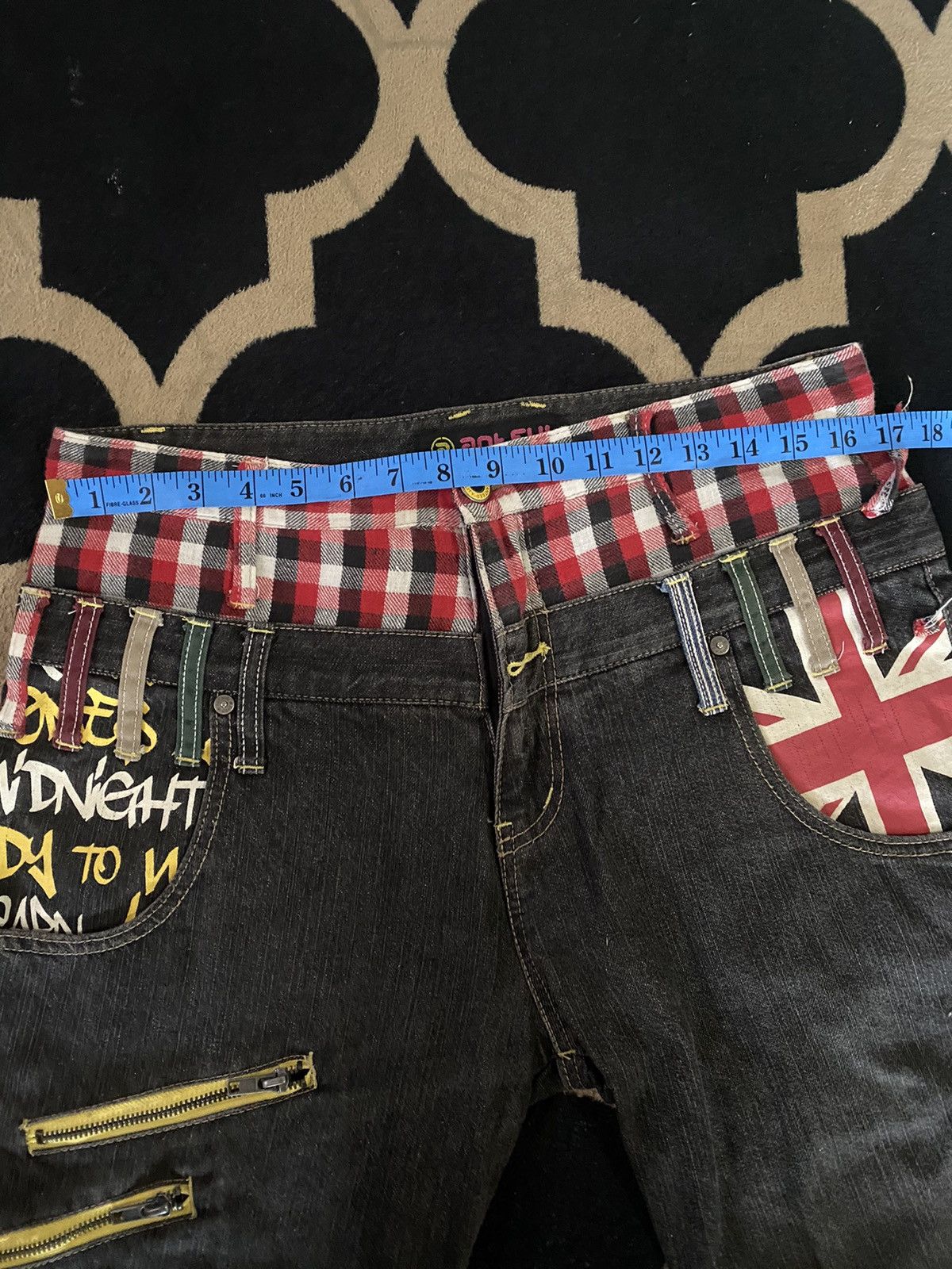Japanese Brand 🔥RARE🔥🔥Vintage Antfui Painting Pocket Punk Design Style Size US 33 - 12 Thumbnail