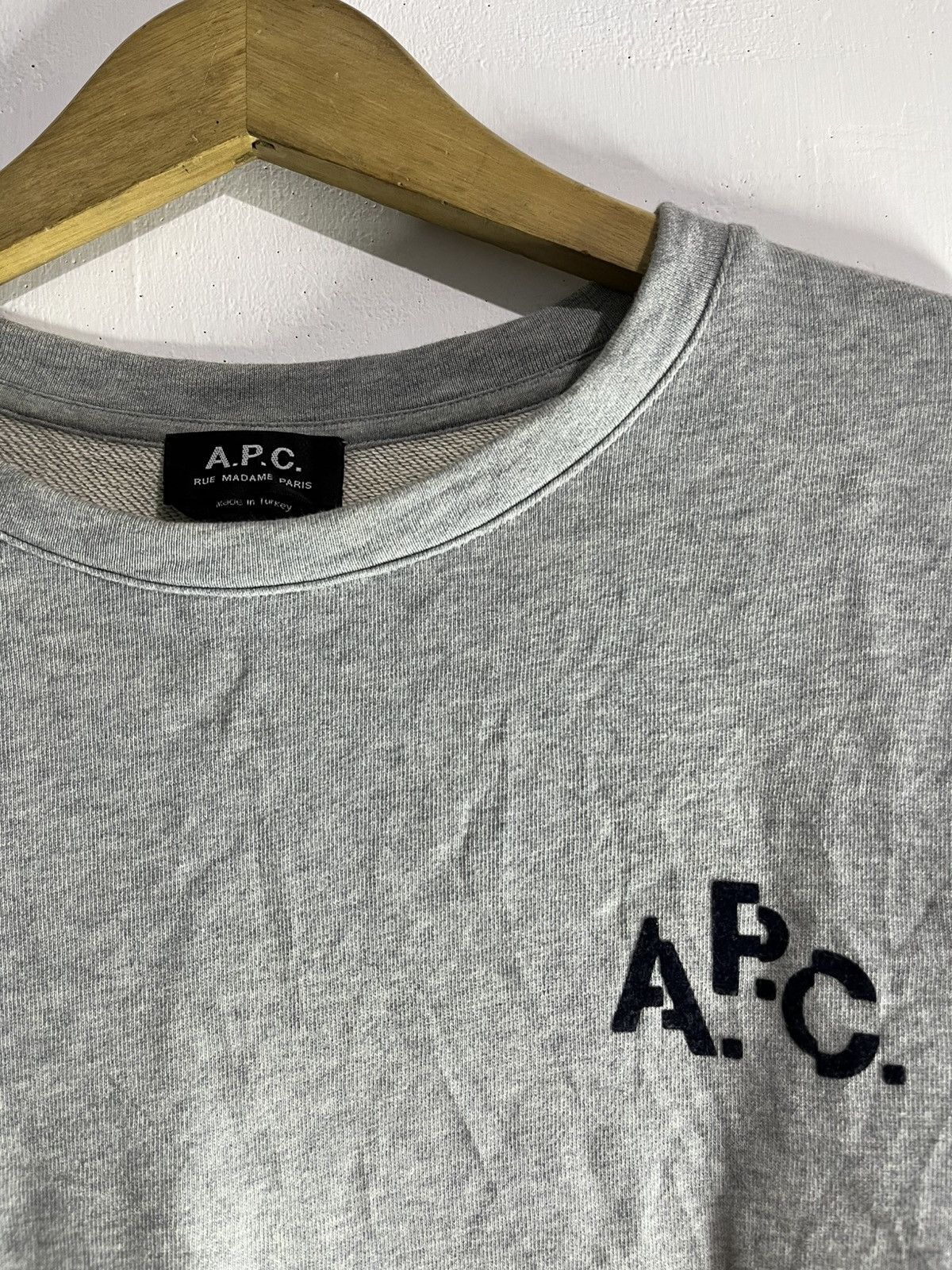 A.P.C. × Kanye West Apc velvet logo longsleeve tshirt Size US XL / EU 56 / 4 - 2 Thumbnail