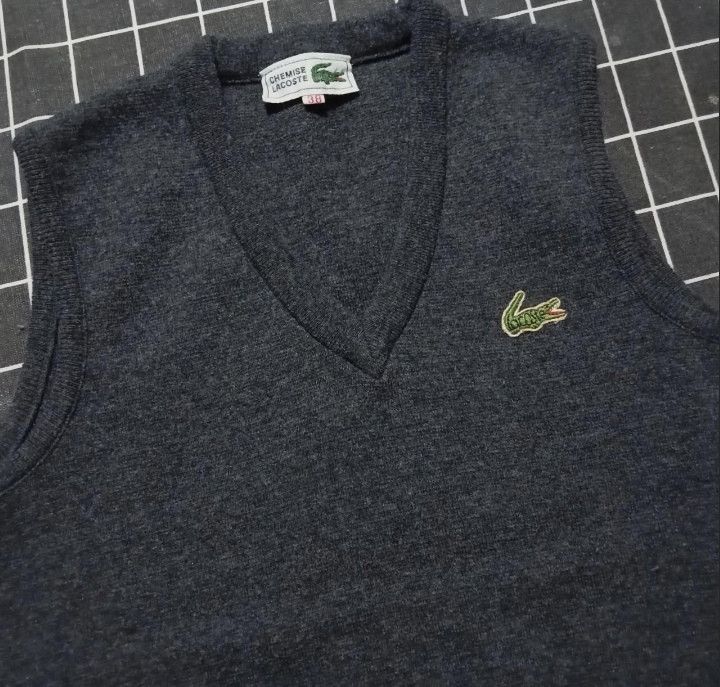 Lacoste × Vintage VTG Chemise Lacoste 🐊 Sweater Vest Size S / US 4 / IT 40 - 1 Thumbnail