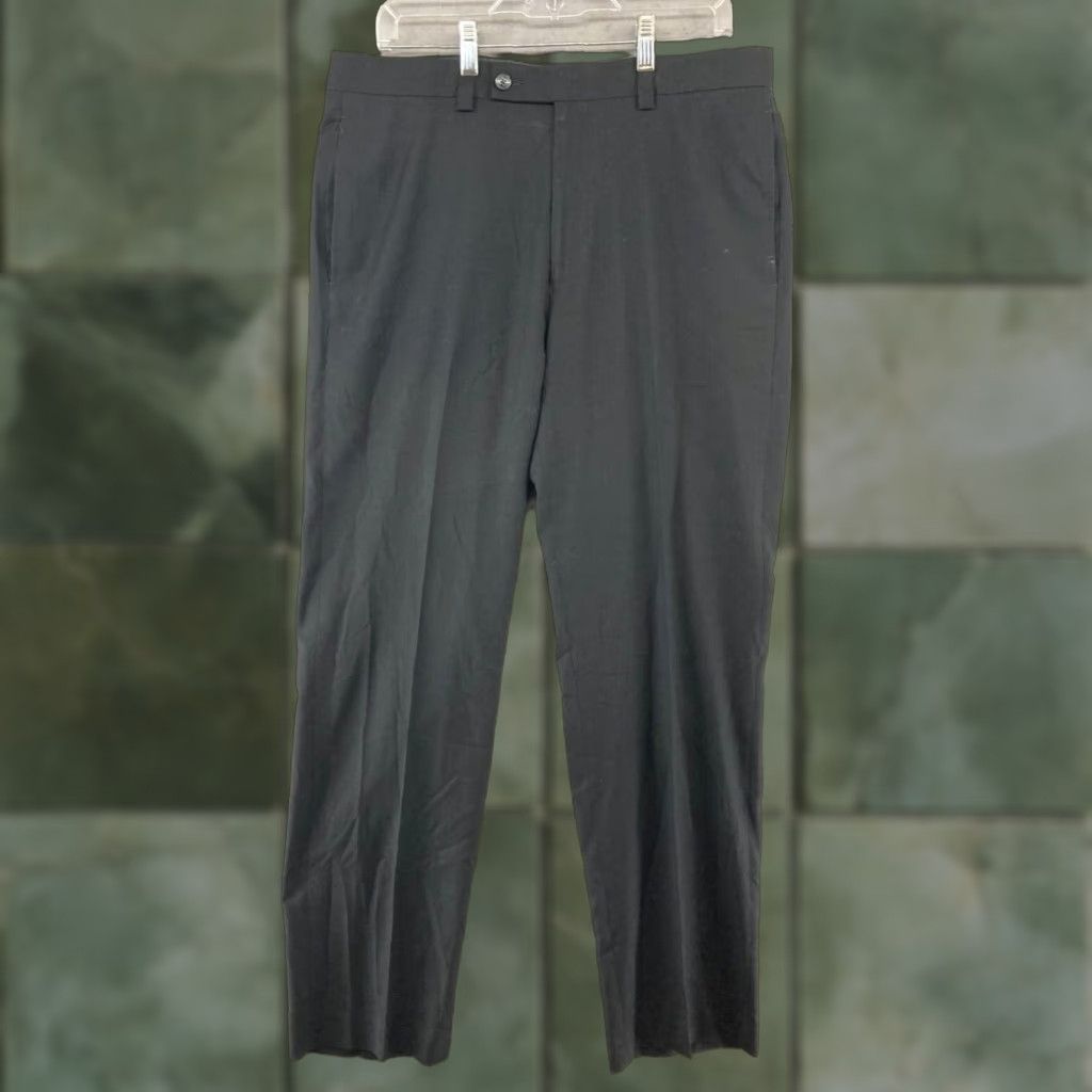Calvin Klein Calvin Klein Mens Dress Pants 34x32 Black Straight Leg Size US 34 / EU 50 - 1 Thumbnail