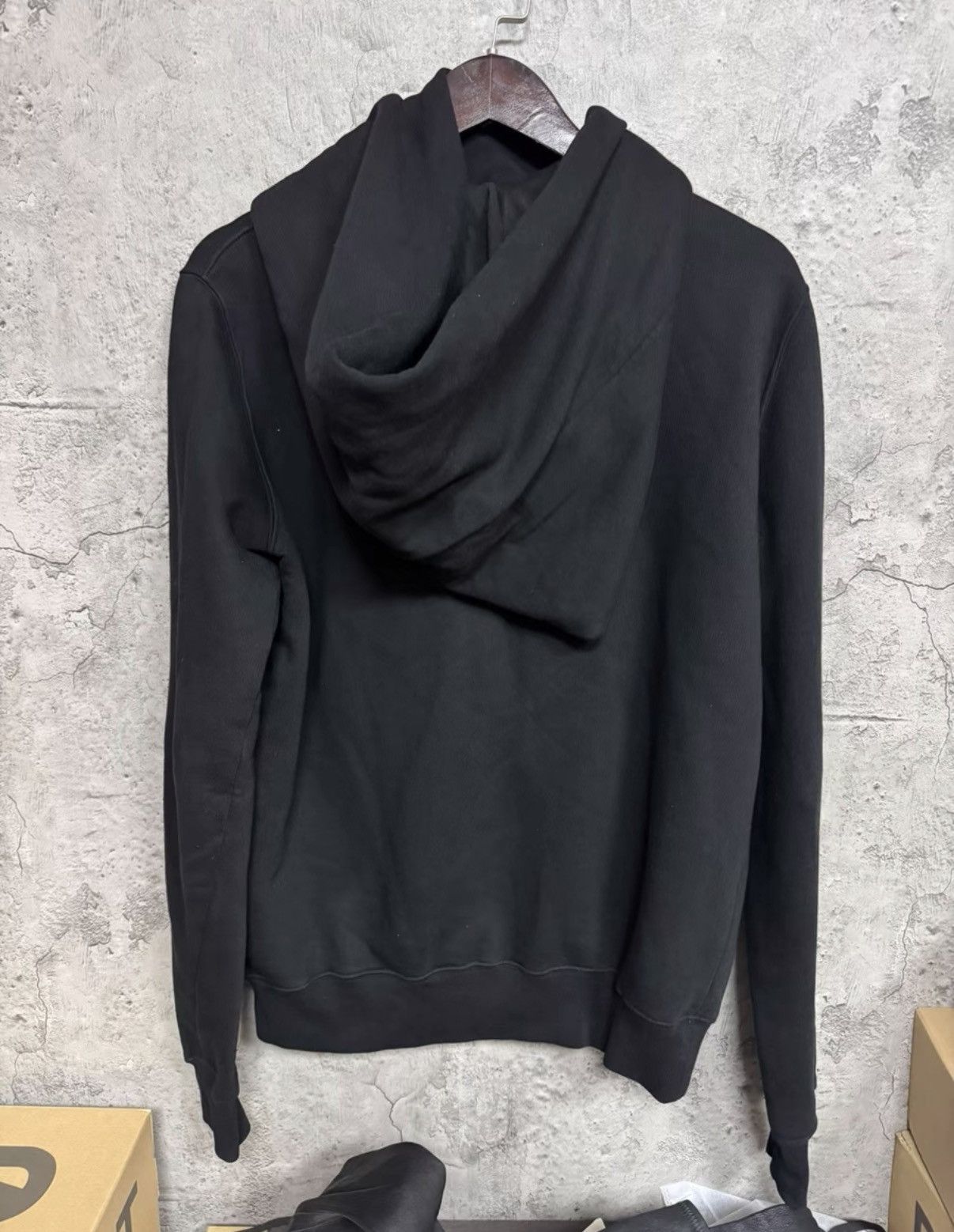 Rick Owens Rick Owens DRKSHDW Black Side-Zip Wizard Hoodie K37 Size US M / EU 48-50 / 2 - 3 Thumbnail