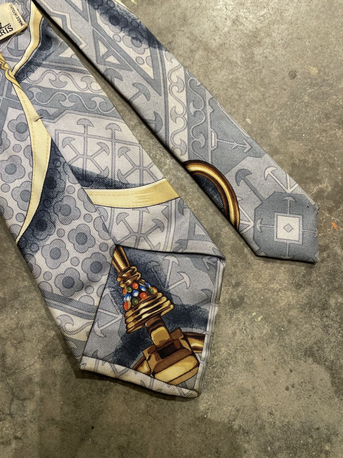 Hermes Vintage hermes tie Size ONE SIZE - 6 Thumbnail