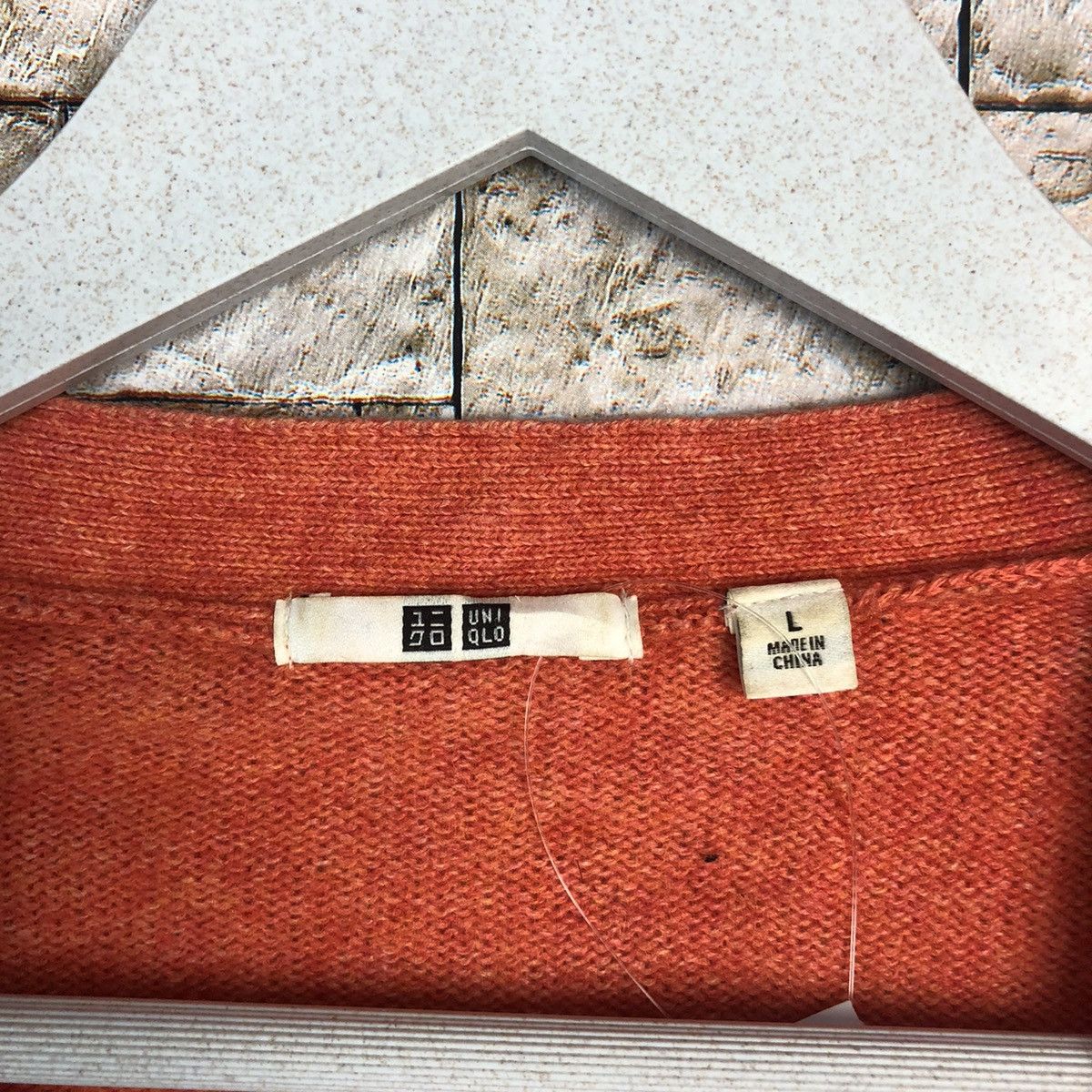 Japanese Brand Uniqlo japan Orange plain Cardigan Knitwear #A923 Size US M / EU 48-50 / 2 - 9 Thumbnail