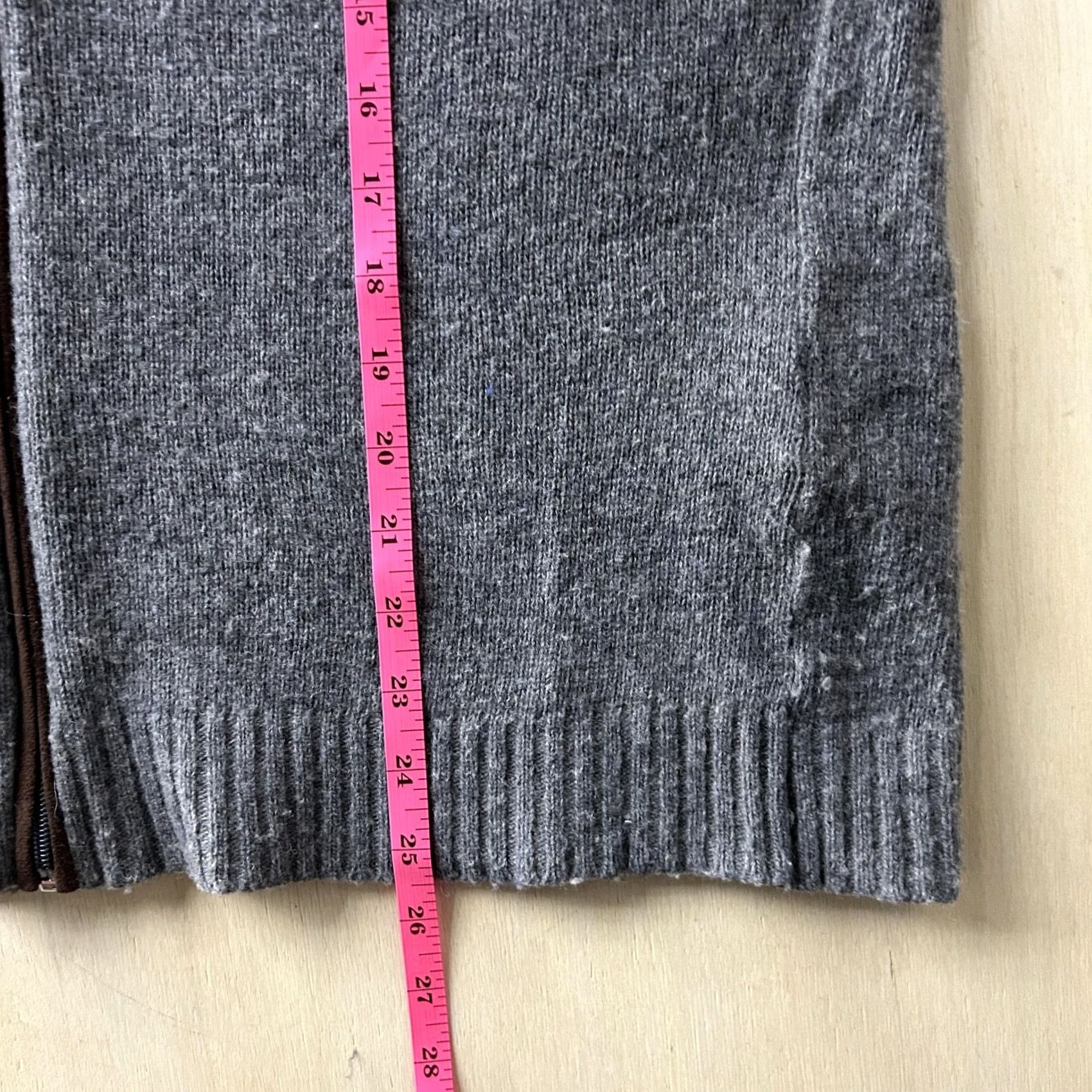 Pierre Cardin VINTAGE Pierre Cardin Sweater Mens M Gray Full Zip Mock Neck Elbow Patch Size US M / EU 48-50 / 2 - 5 Thumbnail