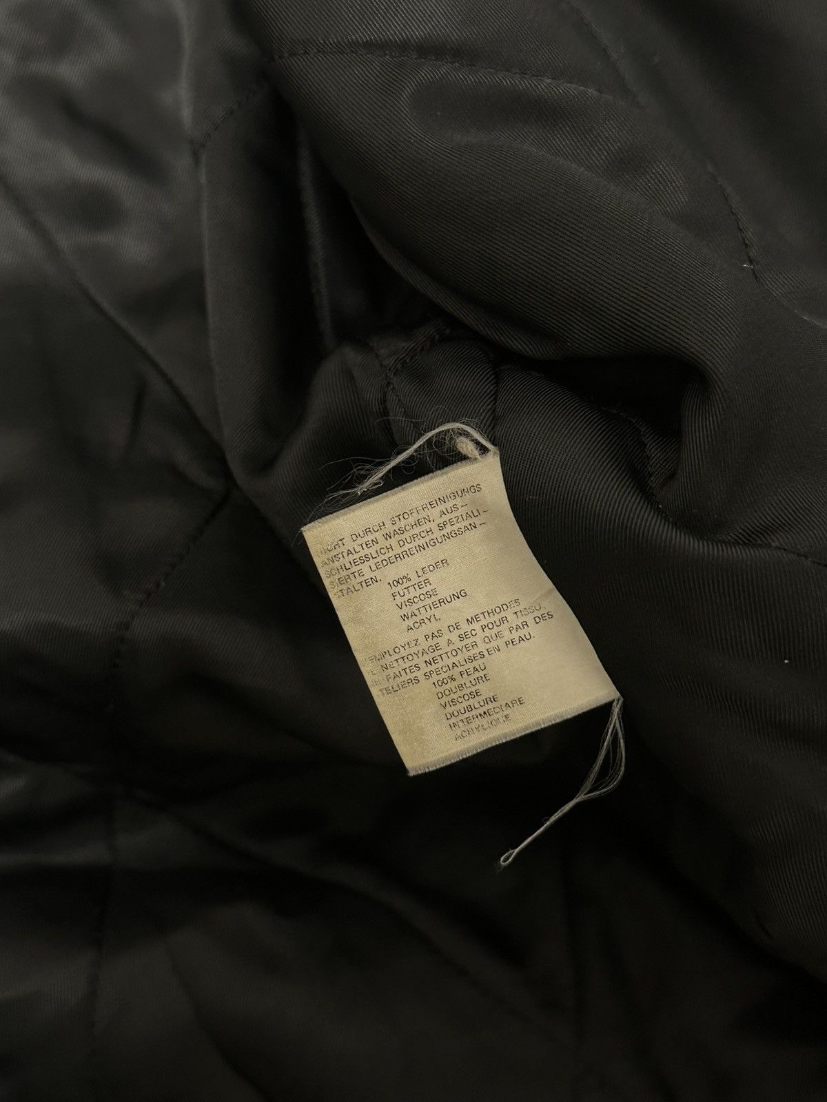 Vintage Vintage 90s Oversized Black Distressed Leather Jacket L size Size US L / EU 52-54 / 3 - 12 Thumbnail