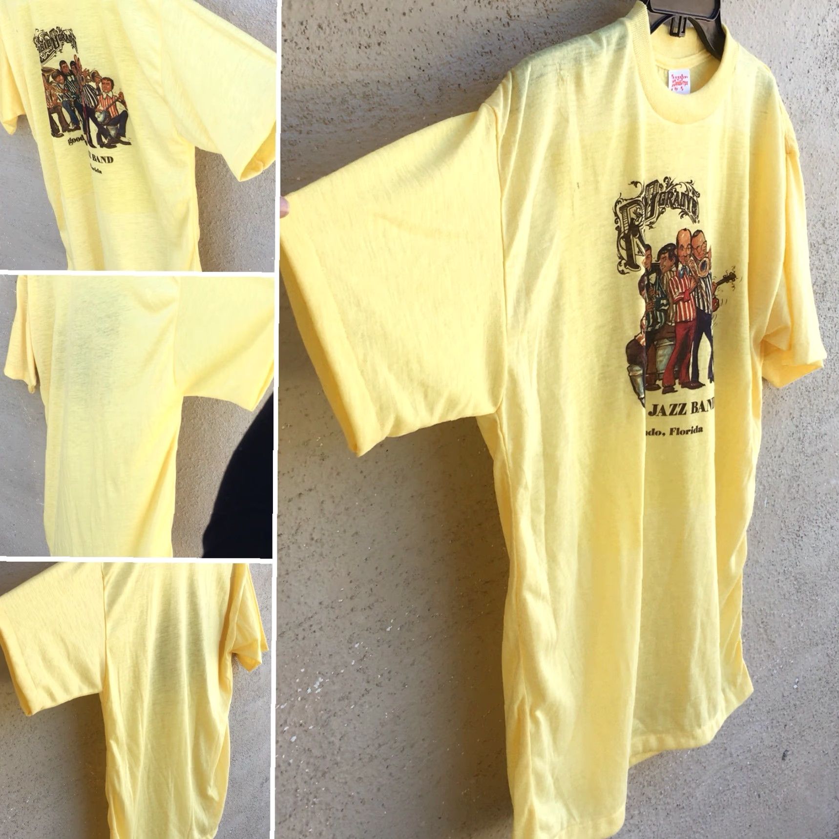 Vintage VINTAGE Rosie O’Grady’s Good Time Jazz Band T-Shirt Shirt XL Pink Womens/Girls? (note: not adding) Size US XL / EU 56 / 4 - 5 Thumbnail