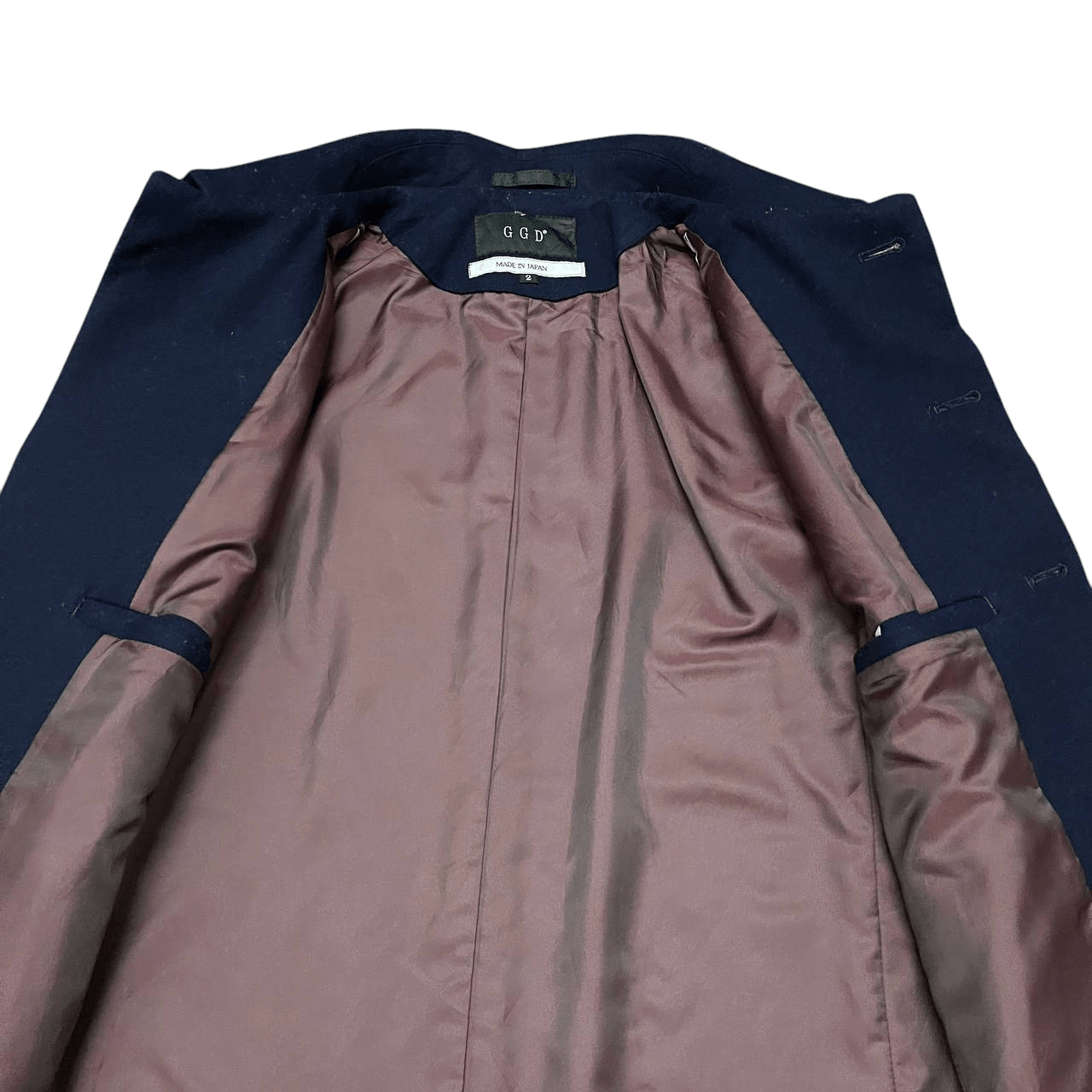 Japanese Brand AW18 GGD Grand Global Design Wool Long Coat Size US M / EU 48-50 / 2 - 6 Thumbnail