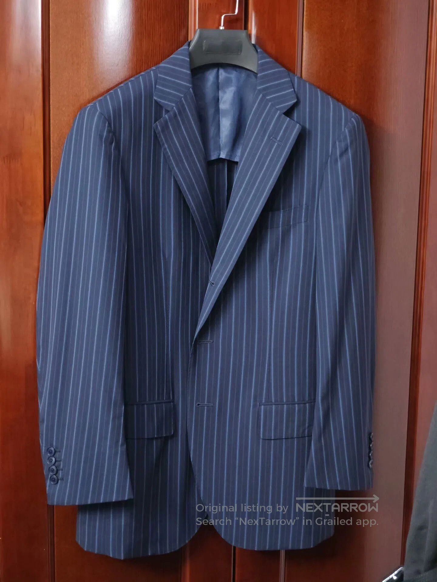 Loro Piana Custom Italian Wool Blazer with Stripes. Size US M / EU 48-50 / 2 - 1 Thumbnail