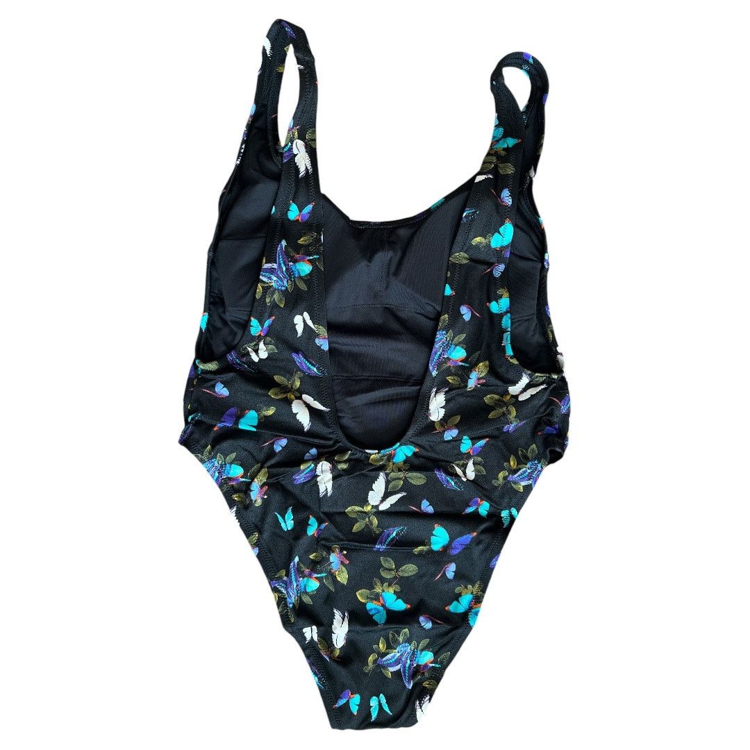 Victoria's Secret VICTORIA'S SECRET SWIM Shine Strap Plunge One-Piece, L Size ONE SIZE - 4 Thumbnail