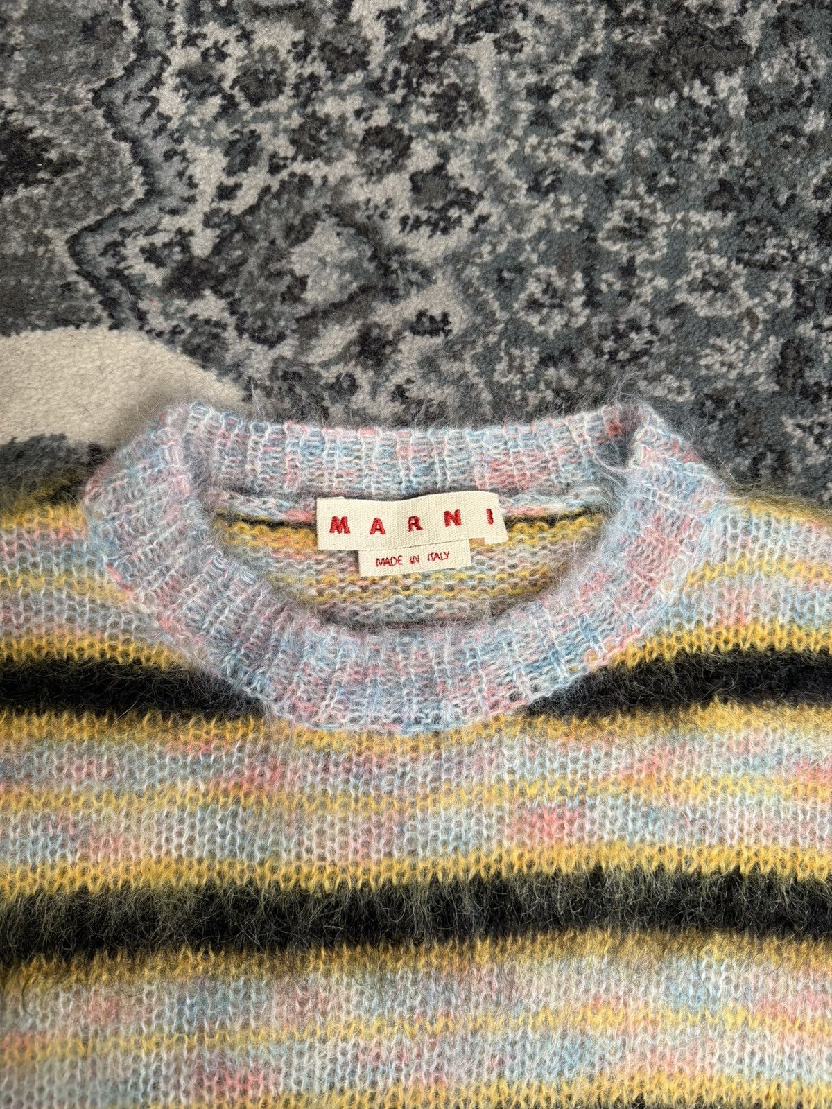 Marni Marni Striped Multicolor Mohair Sweater Size M Size US M / EU 48-50 / 2 - 2 Thumbnail