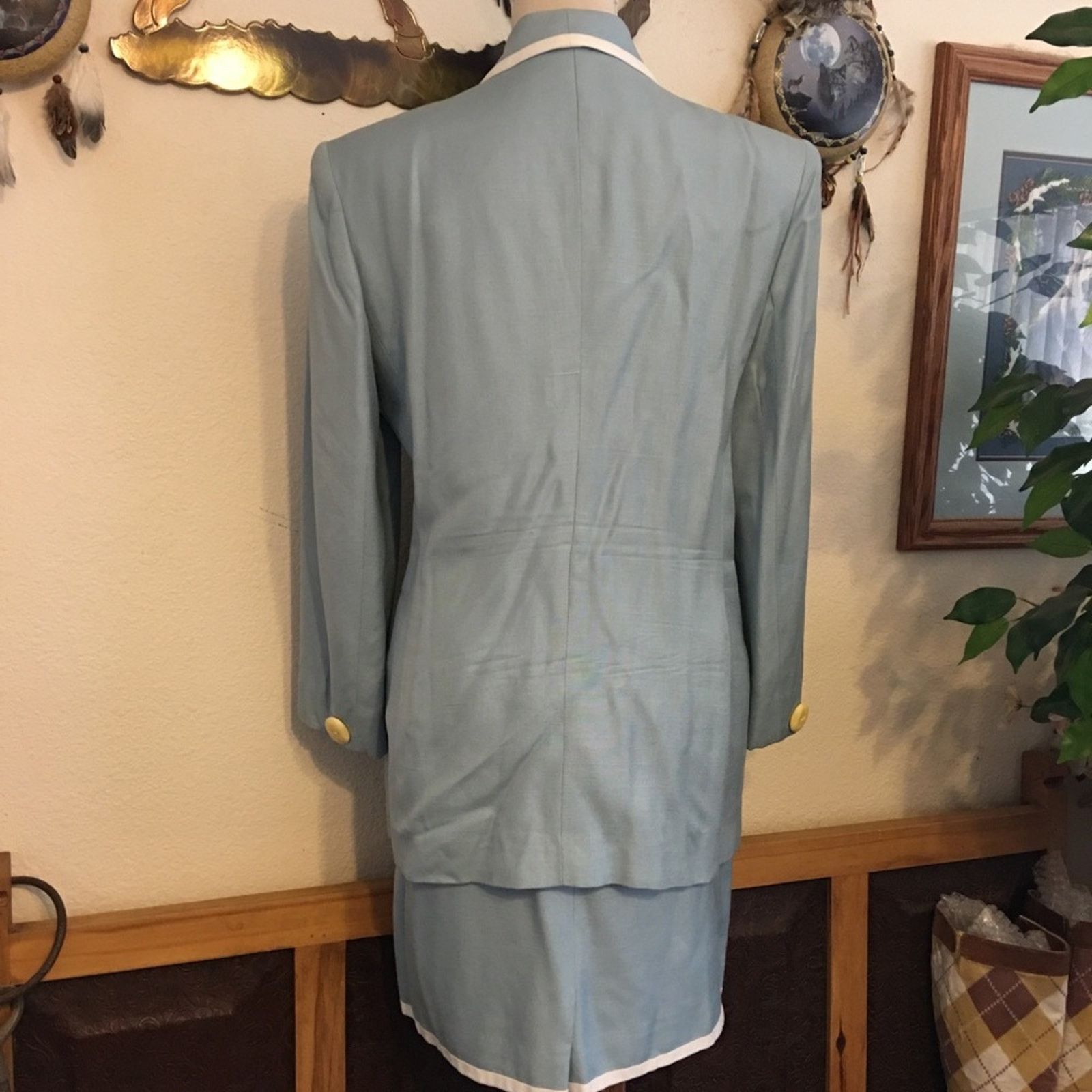 Dior Vintage 80s Christian Dior tonal skirt suit 10 Size L / US 10 / IT 46 - 5 Thumbnail