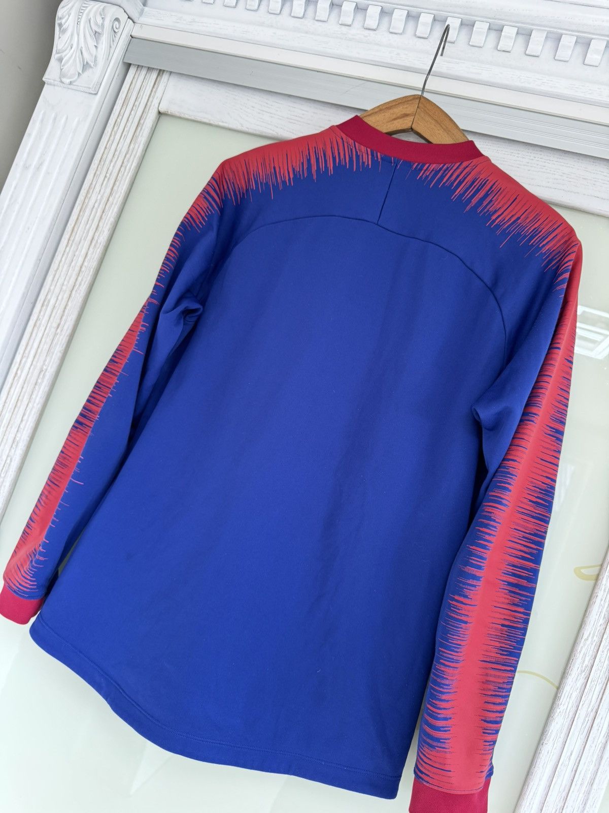 Nike Barcelona 2018-2019 Soccer Track Jacket Football Kit Shirt Size US M / EU 48-50 / 2 - 6 Thumbnail