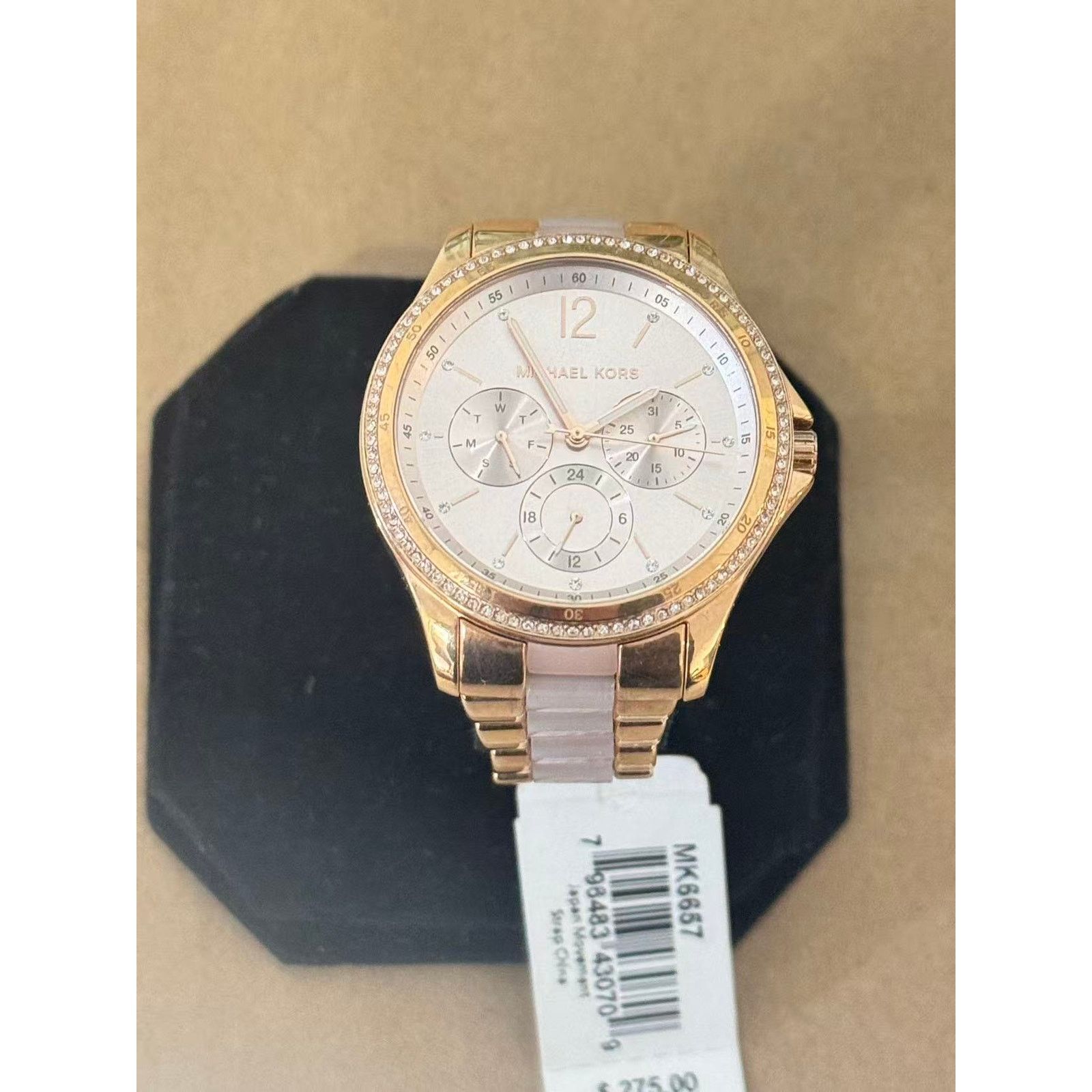 Michael Kors Michael Kors MK6657 Riley Chronograph Stainless Steel Watch Size ONE SIZE - 4 Thumbnail