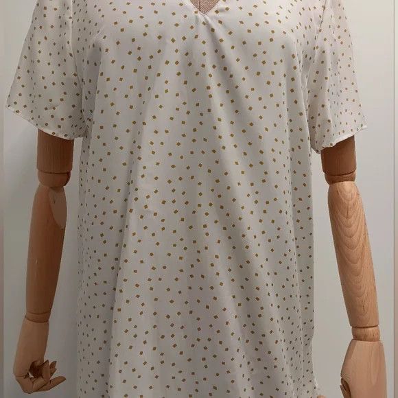 Lafayette 148 LAFAYETTE 148 NEW YORK Meg Silk V-Neck Blouse - Med Size M / US 6-8 / IT 42-44 - 2 Thumbnail
