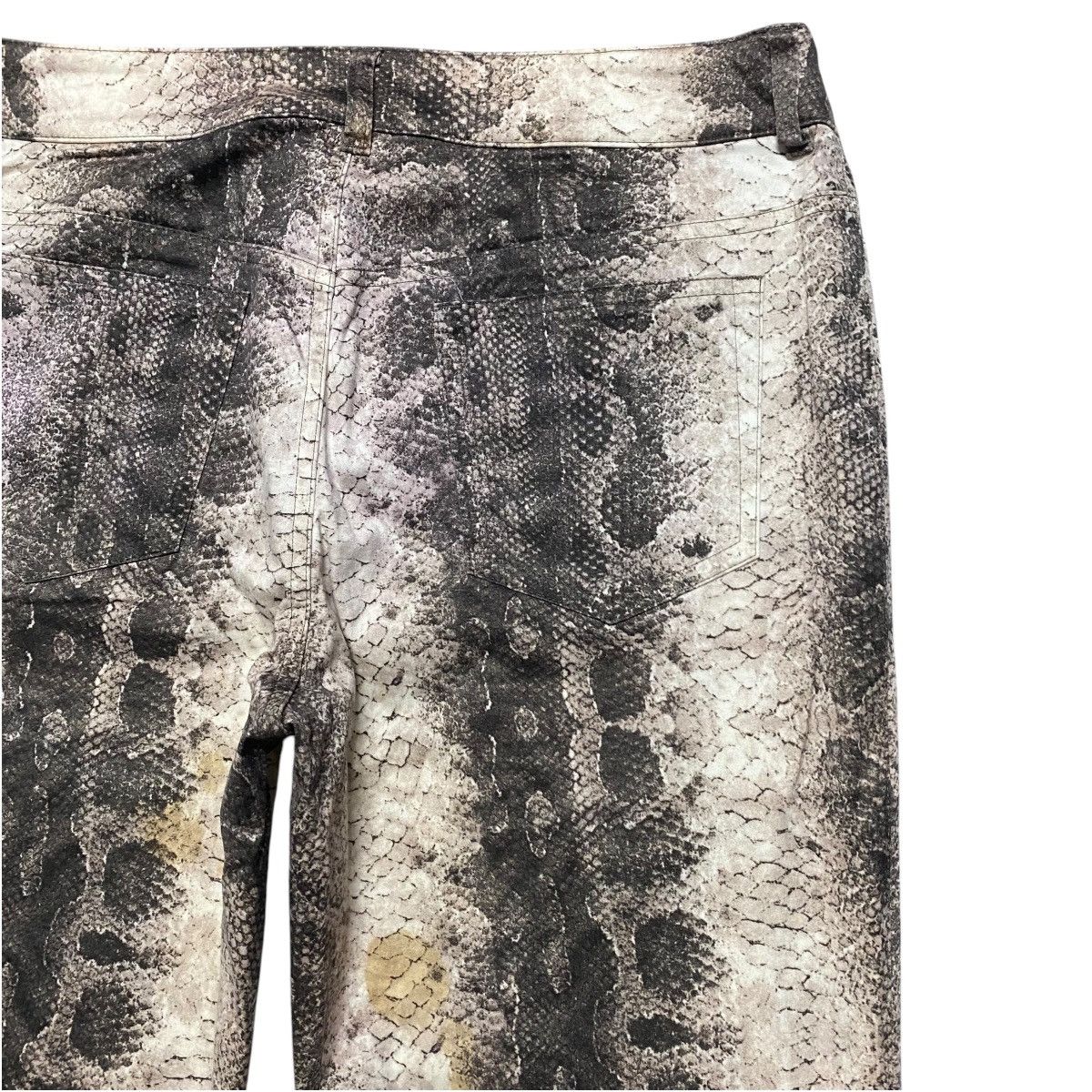 Japanese Brand Japanese Brand SPECCHIO Snake Skin Flare Pants Size 29" - 11 Thumbnail