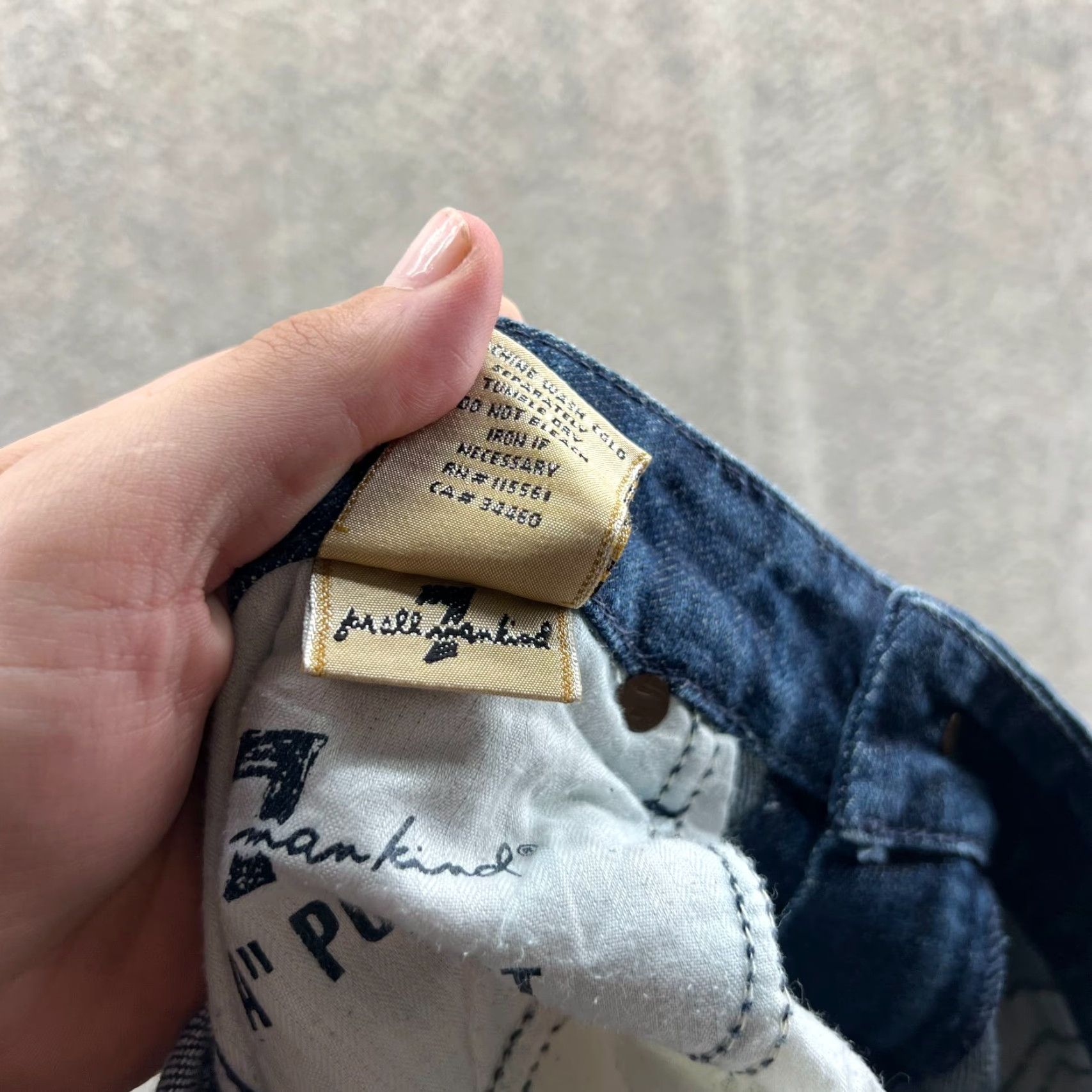 7 For All Mankind 7 For All Mankind Jeans Mens 30 Blue Denim Straight Stone Wash Baggy Regular Rise Mid 30in Inseam 5-Pocket Size US 30 / EU 46 - 7 Thumbnail