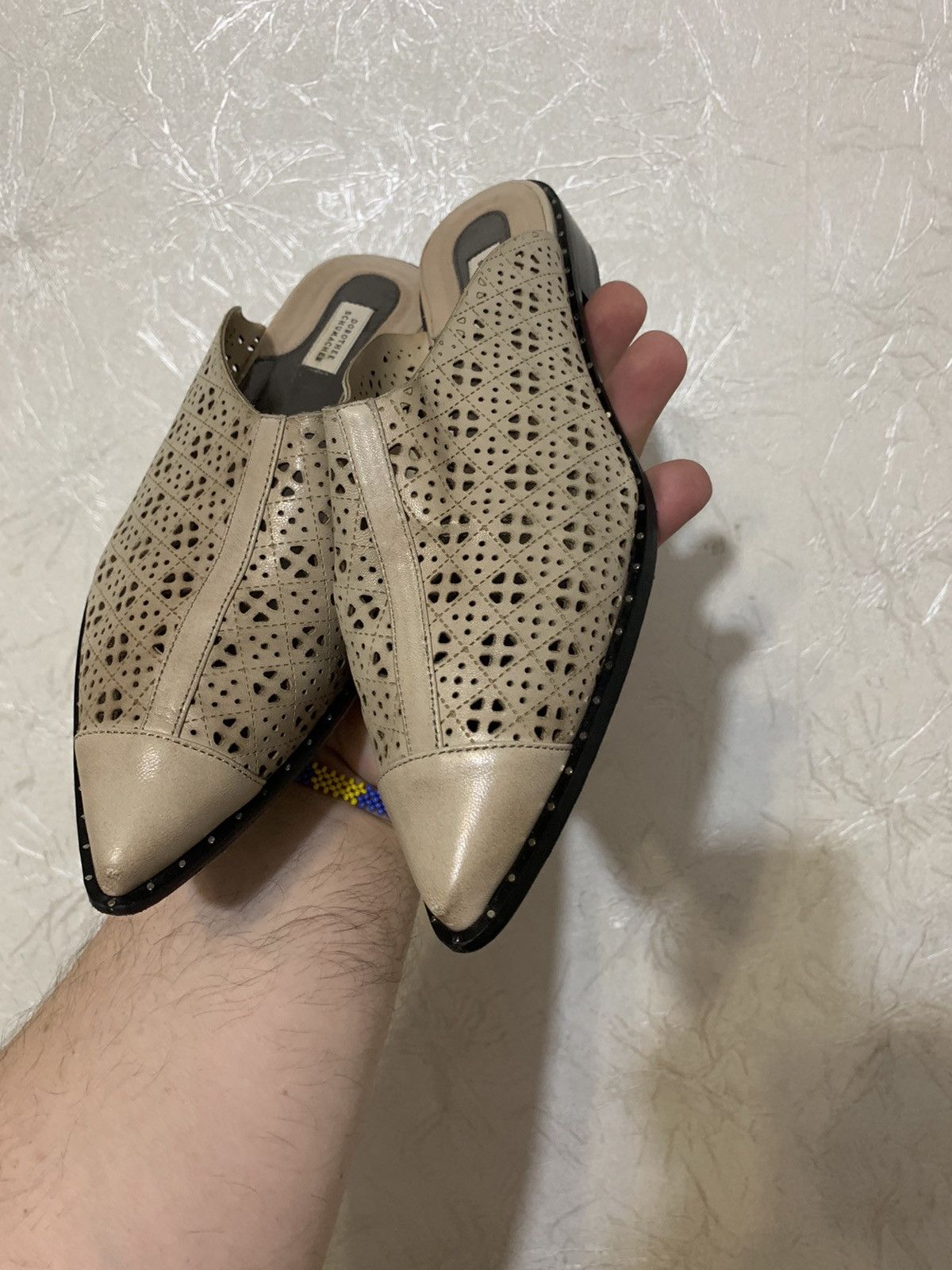 DOROTHEE SCHUMACHER × Leather Dorothee Schumacher Leather Beige Mules Made in Italy Size US 8 / IT 38 - 4 Thumbnail
