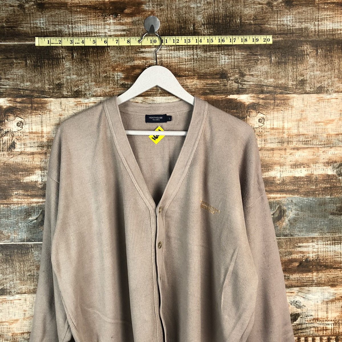 Homespun Knitwear × Japanese Brand Pent House Club Cream Cardigan Knitwear #A1294 Size US L / EU 52-54 / 3 - 5 Thumbnail