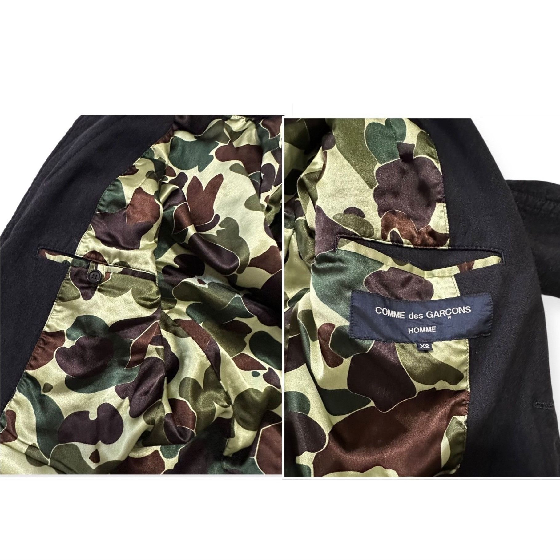 Comme des Garcons Homme Comme Des Garçons HOMME Black Wool Jacket, Size XS, AW2017 Size US XS / EU 42 / 0 - 15 Thumbnail