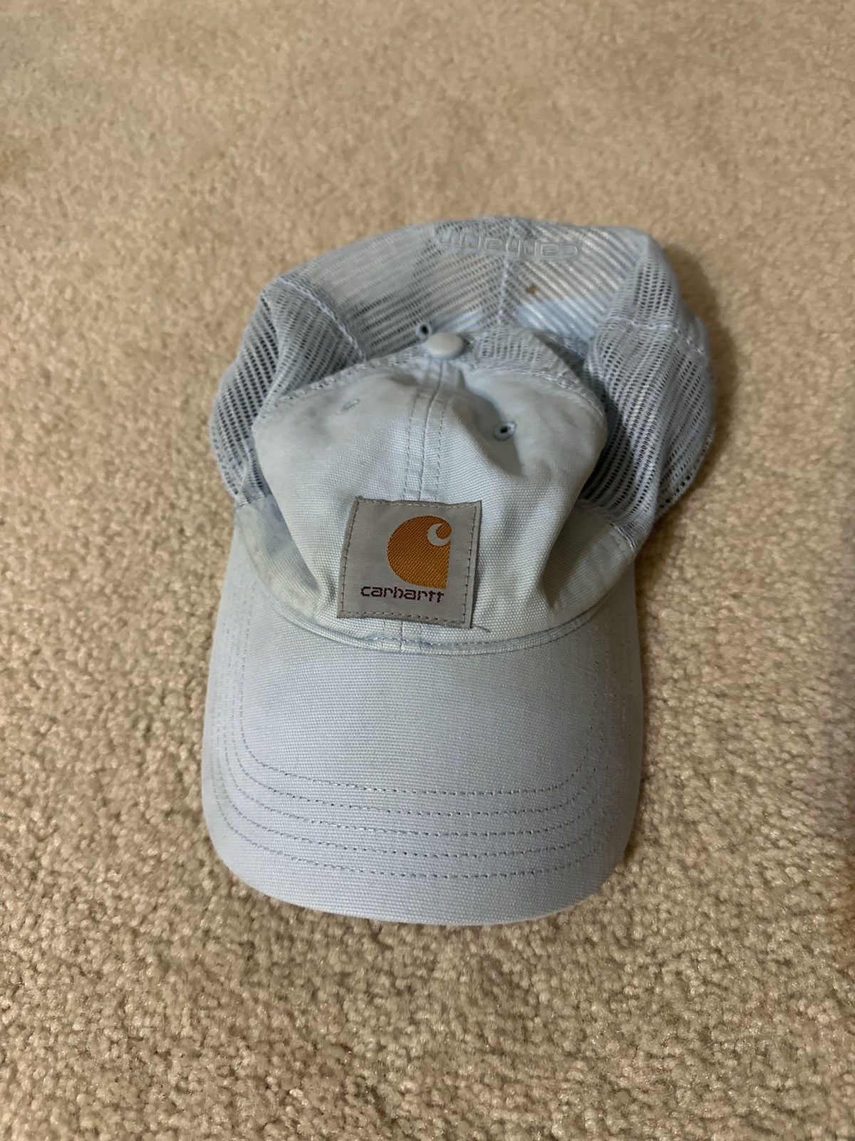 Carhartt × Carhartt Wip Carhartt logo light blue hat Size ONE SIZE - 1 Thumbnail