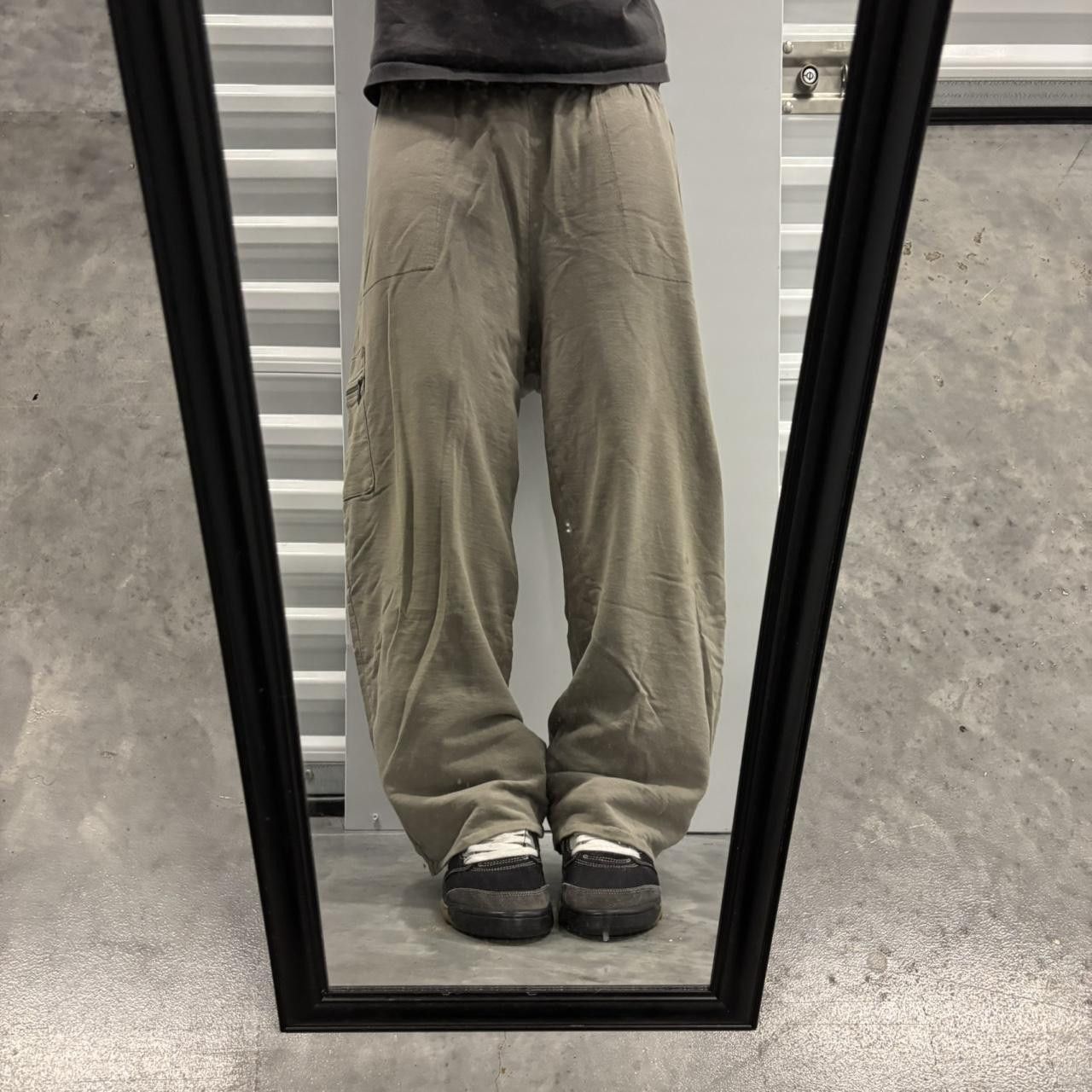 Japanese Brand × Vintage Crazy Vintage Y2K/2000s Baggy Khaki Skater Loose Fit Pants! Size US 34 / EU 50 - 1 Thumbnail