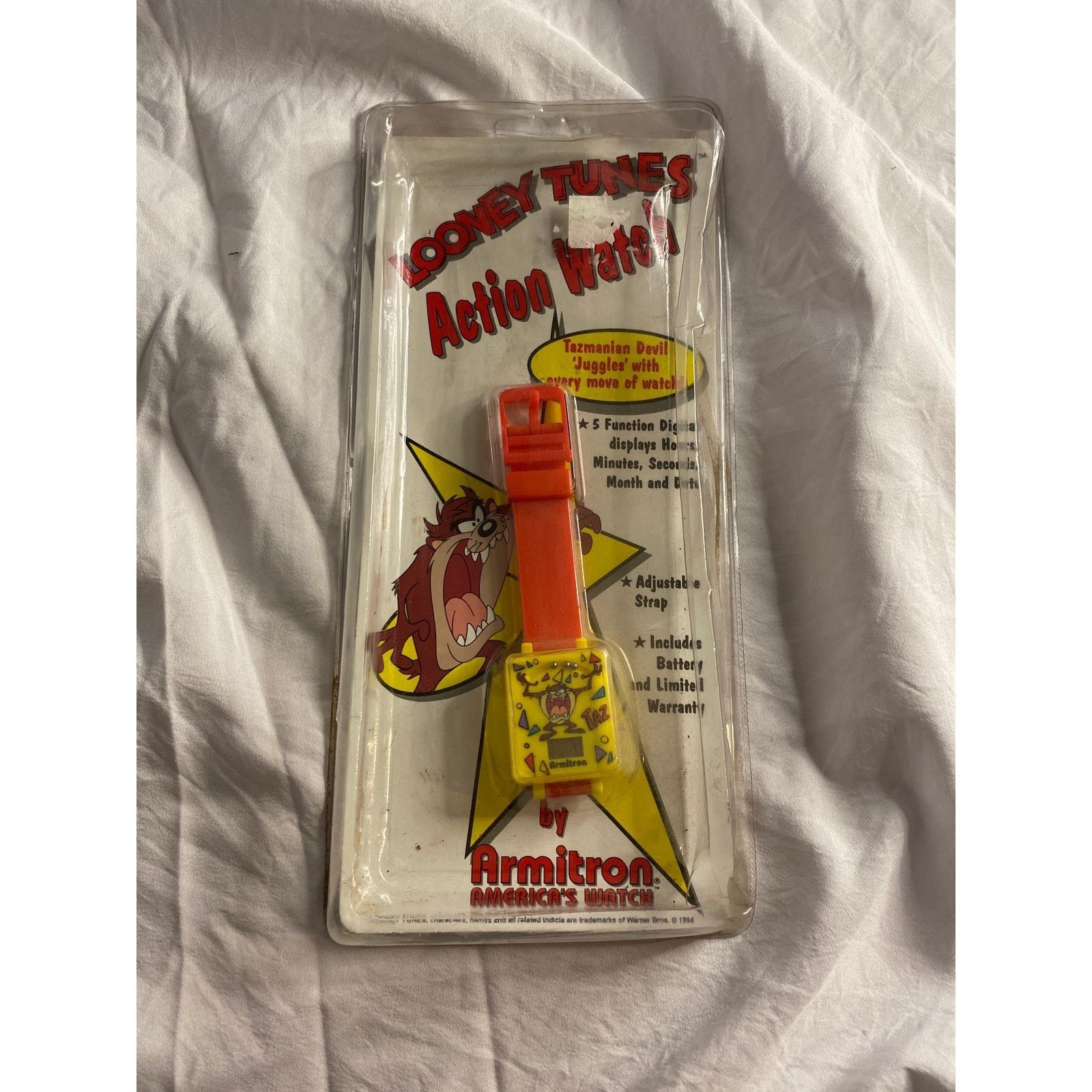 Other Vintage 90s Looney Tunes Taz Armitron Action Watch Yellow Size ONE SIZE - 1 Thumbnail