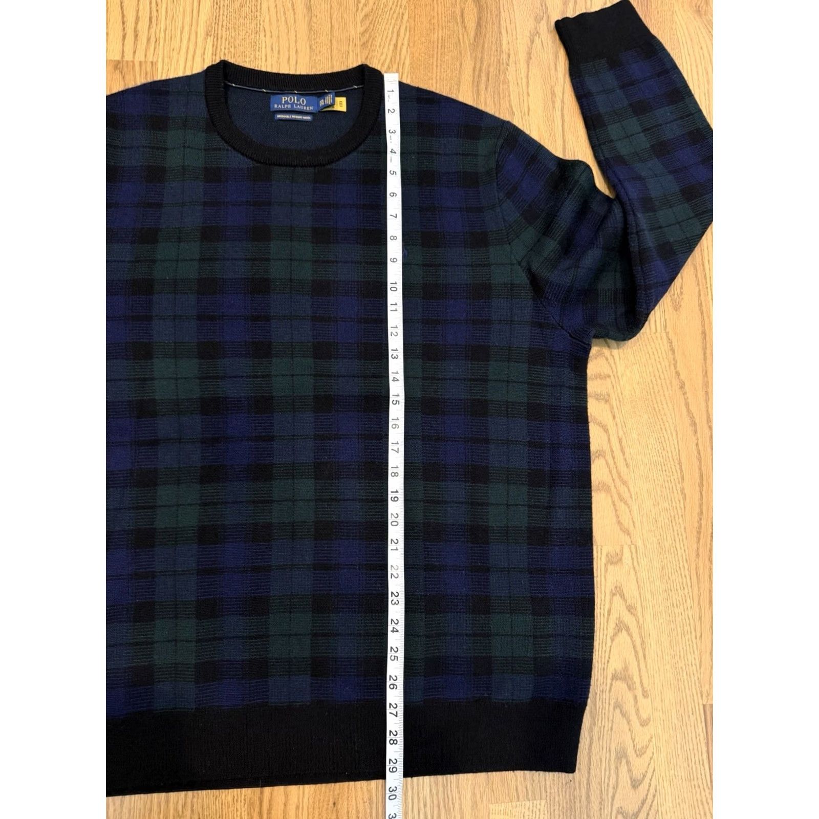 Polo Ralph Lauren Polo Ralph Lauren Sweater Men’s 2XL Plaid Wool Crew Neck Long Sleeve Multicolor Knit Pullover Classic Preppy Designer Breathable Stretch Size US XXL / EU 58 / 5 - 7 Thumbnail