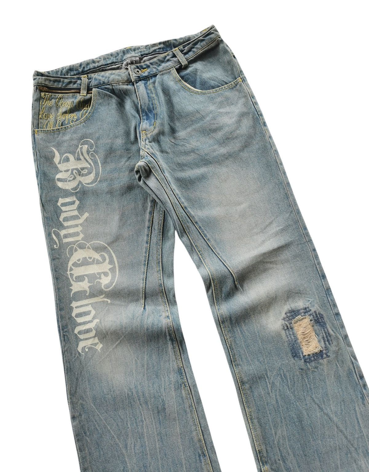 Vintage Body Glove Distressed Bootcut,Flared Jeans