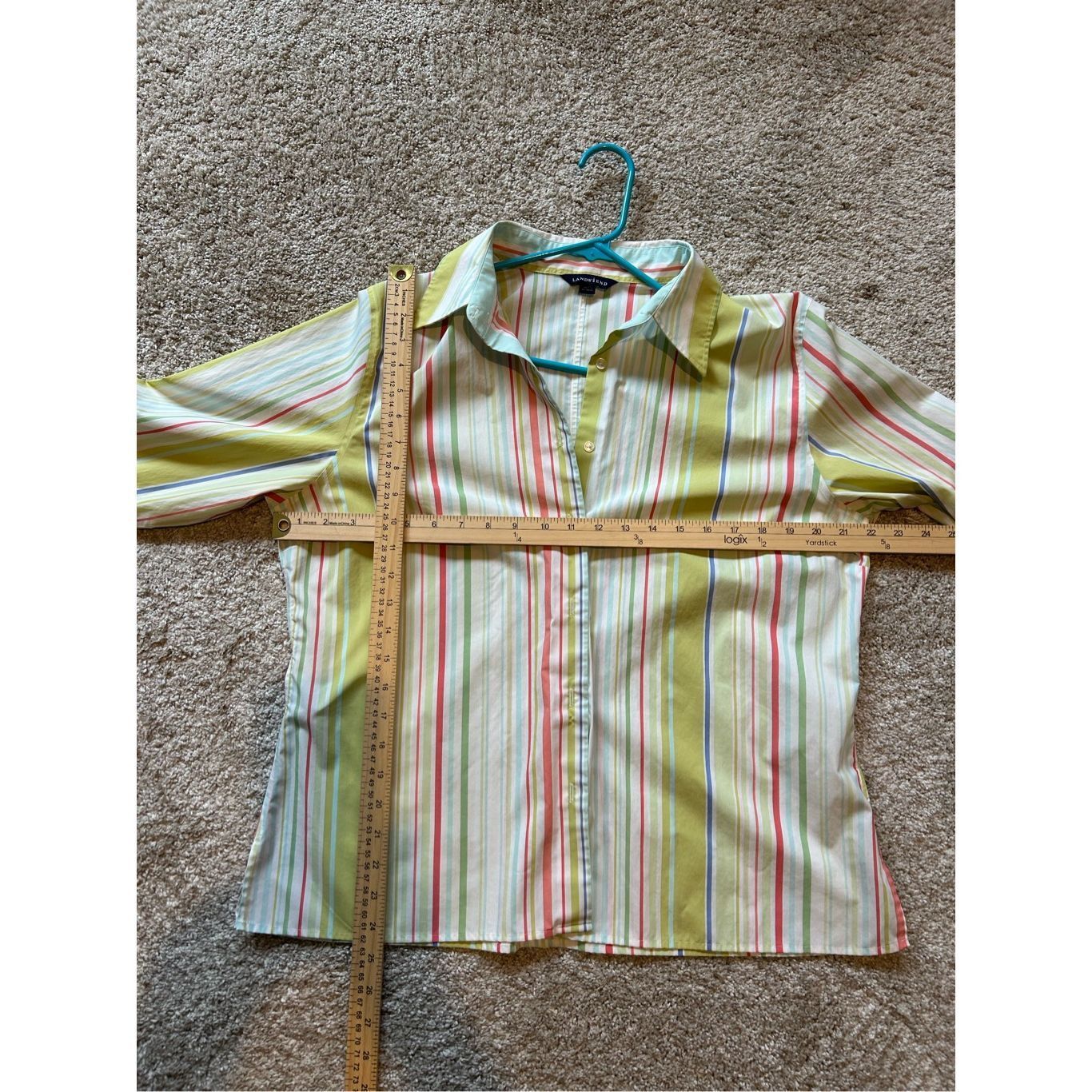Other Lands’ End Women’s Striped Classic Button Down Shirt. Size Size XXL / US 16-18 / IT 52-54 - 4 Thumbnail