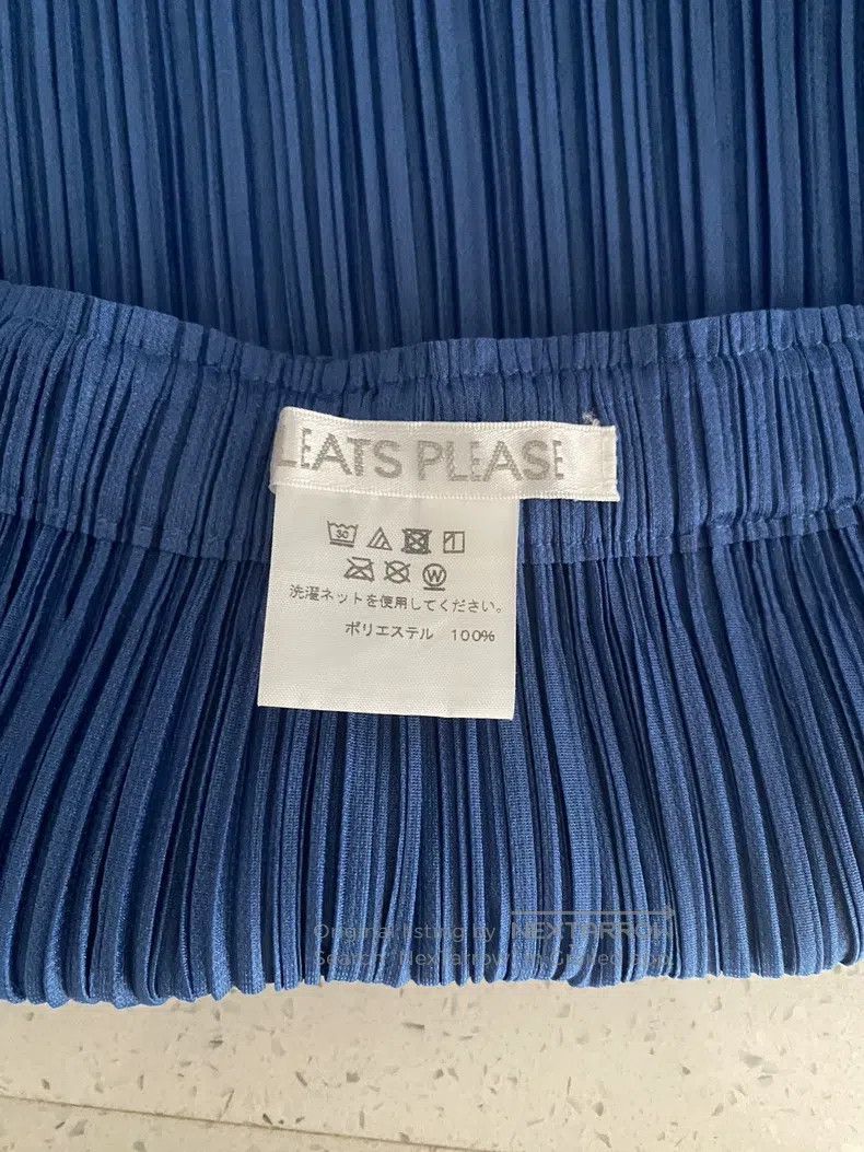 Issey Miyake Issey Miyake size:3 Blue Midi Skirt Size 31" - 2 Thumbnail