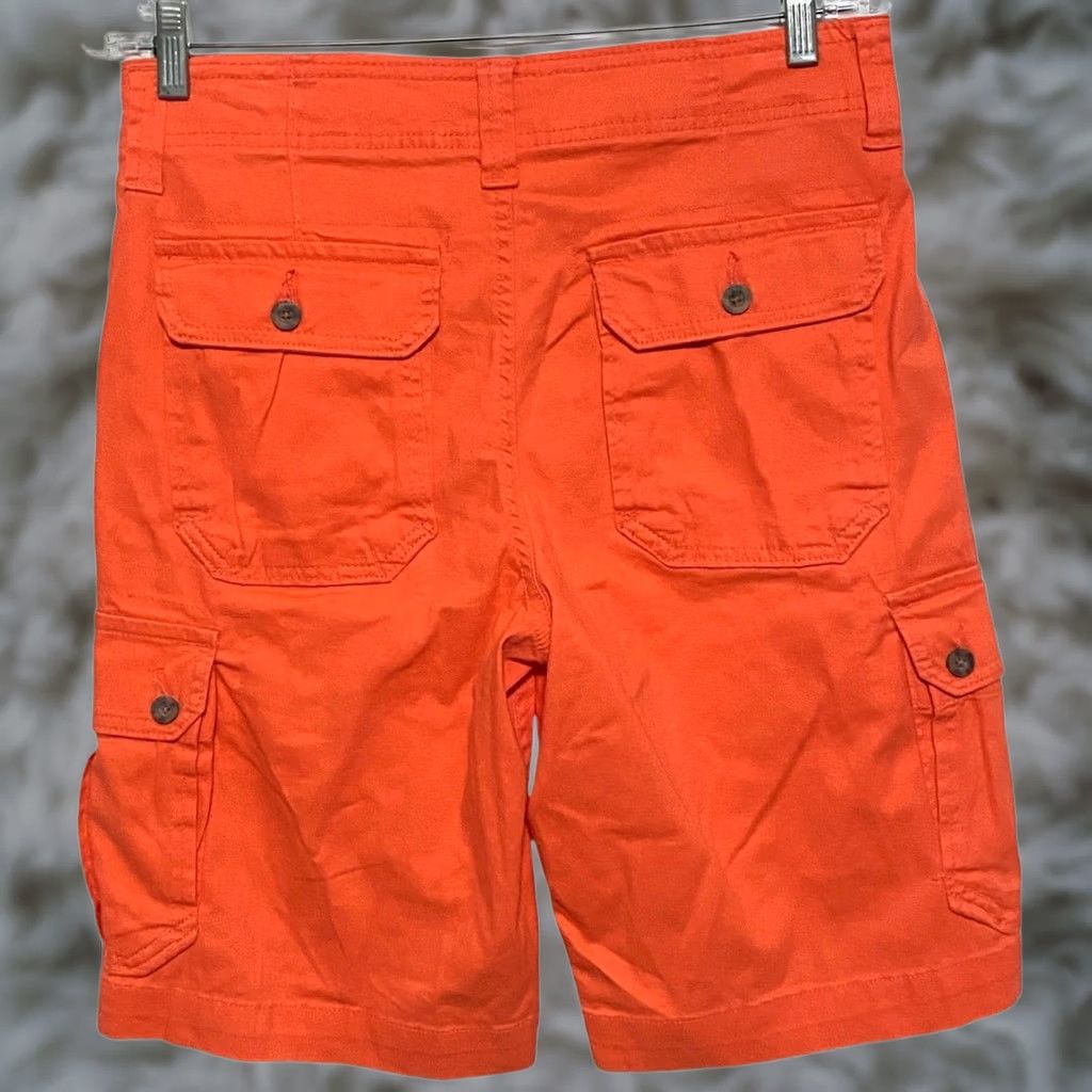 CO VINTAGE Roebuck & Co Orange Cargo Chino Shorts Mens 38 NWT Casual Summer Y2K Cargo Shorts Mens Orange 38 NWT Size US 38 / EU 54 - 1 Thumbnail