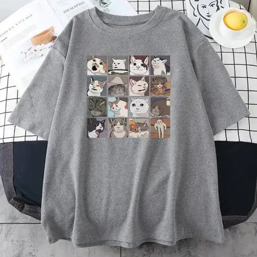 Other Meme Cats Puzzle Creativity Printed Men T-Shirts Size US M / EU 48-50 / 2 - 4 Thumbnail