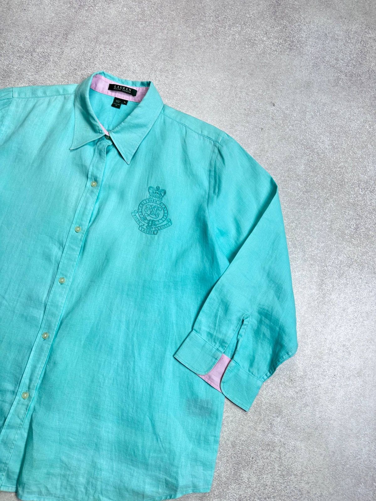 Polo Ralph Lauren Vintage 90s Polo Ralph Lauren Linen Shirt XL Size US XL / EU 56 / 4 - 3 Thumbnail