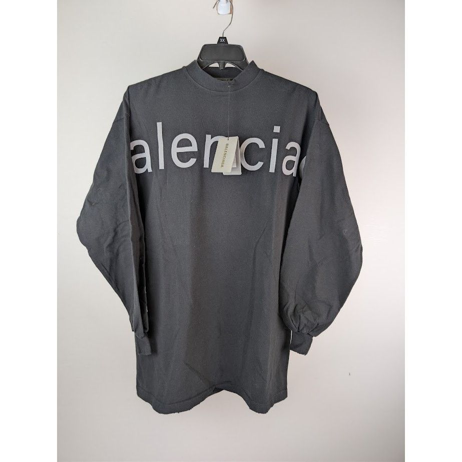 Balenciaga o1rshd1 Balenciaga Com Vintage Jersey T-Shirt Silver/Metalic Size US S / EU 44-46 / 1 - 1 Thumbnail
