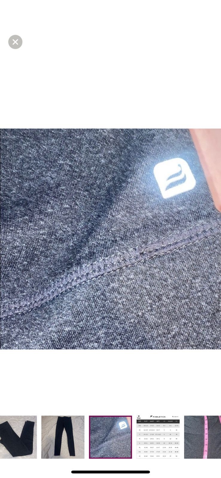 Fabletics Fabletics full length grey leggings Size 26" / US 2 / IT 38 - 4 Thumbnail