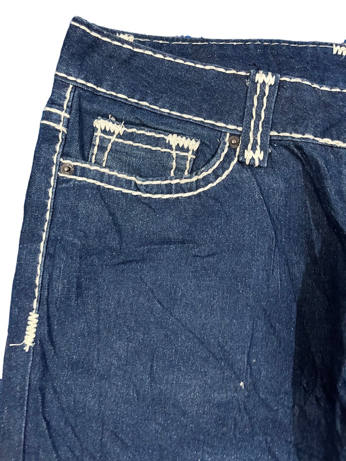 Who Decides War Vintage Black Label Flare Denim Size US 33 - 4 Thumbnail