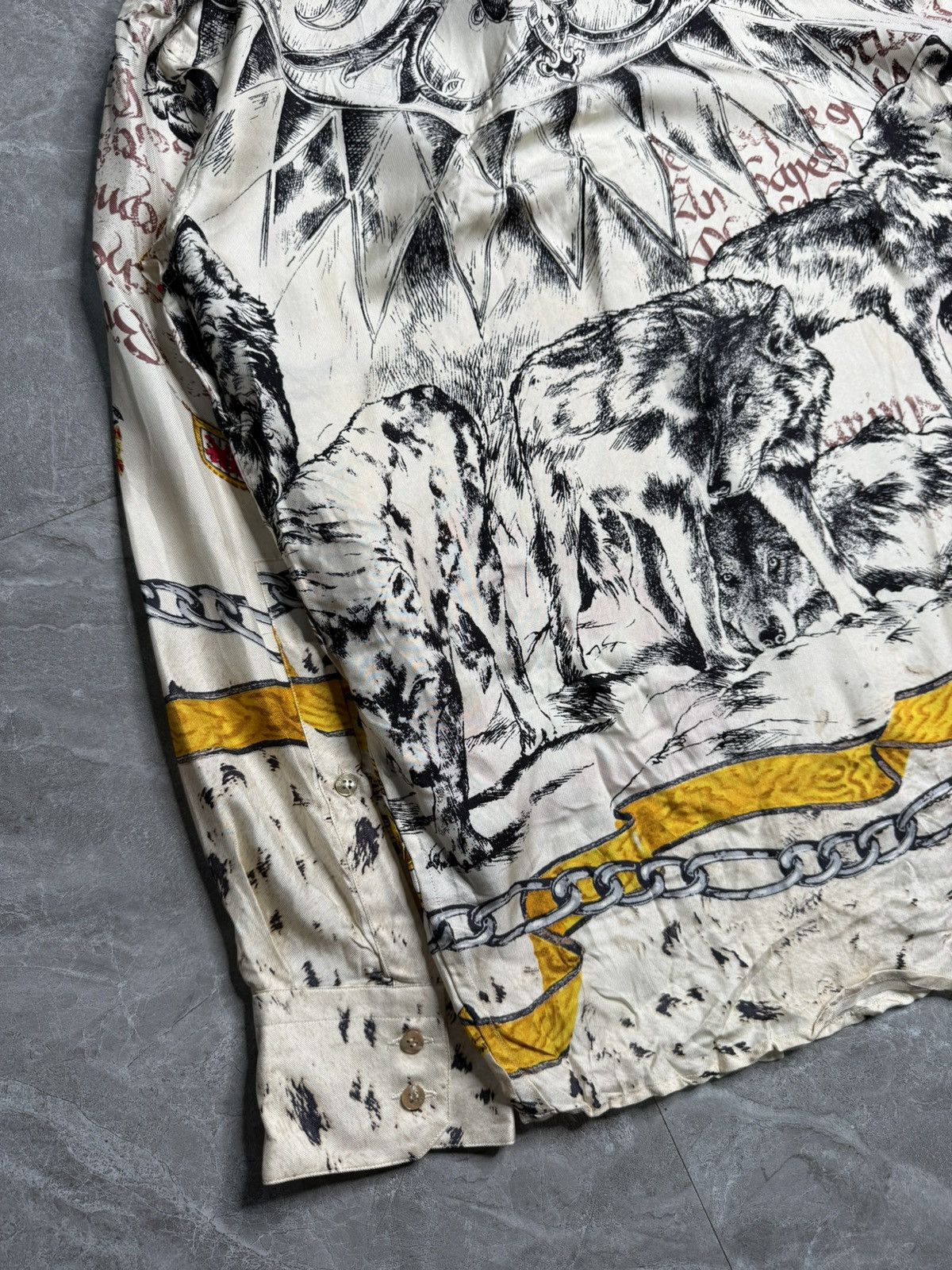Roberto Cavalli Archival Roberto Cavalli A/W 02 Fantasy Astro Silk Shirt Size US S / EU 44-46 / 1 - 6 Thumbnail