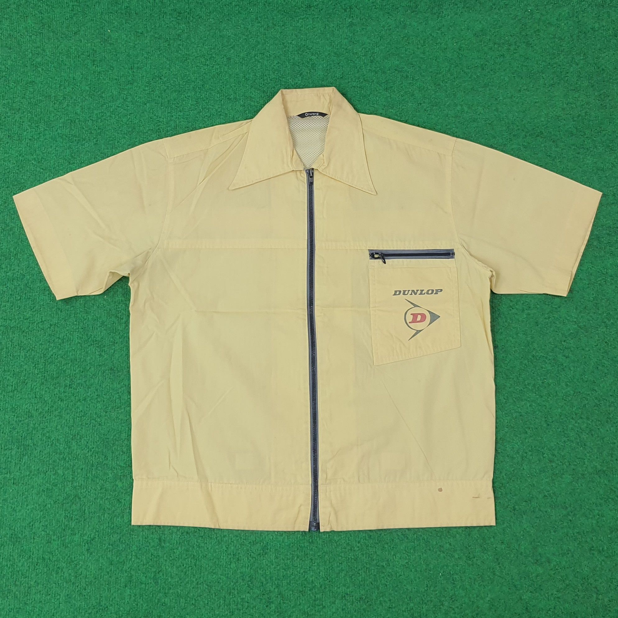 Vintage Dunlop Sports Zipper Work Shirt C259N16