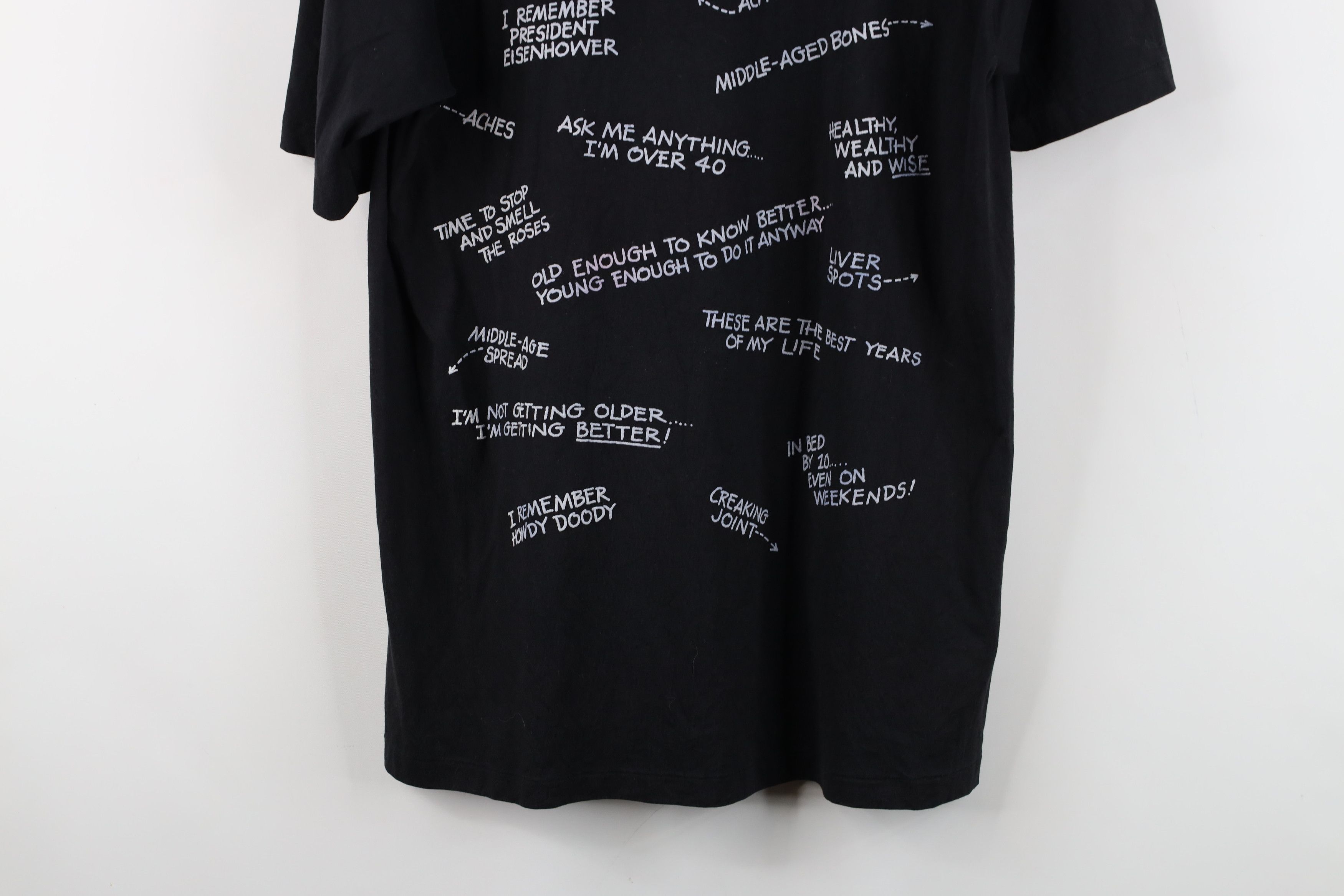Vintage Vintage 90s Streetwear 40th Birthday Over 40 T-Shirt USA Size US L / EU 52-54 / 3 - 13 Thumbnail