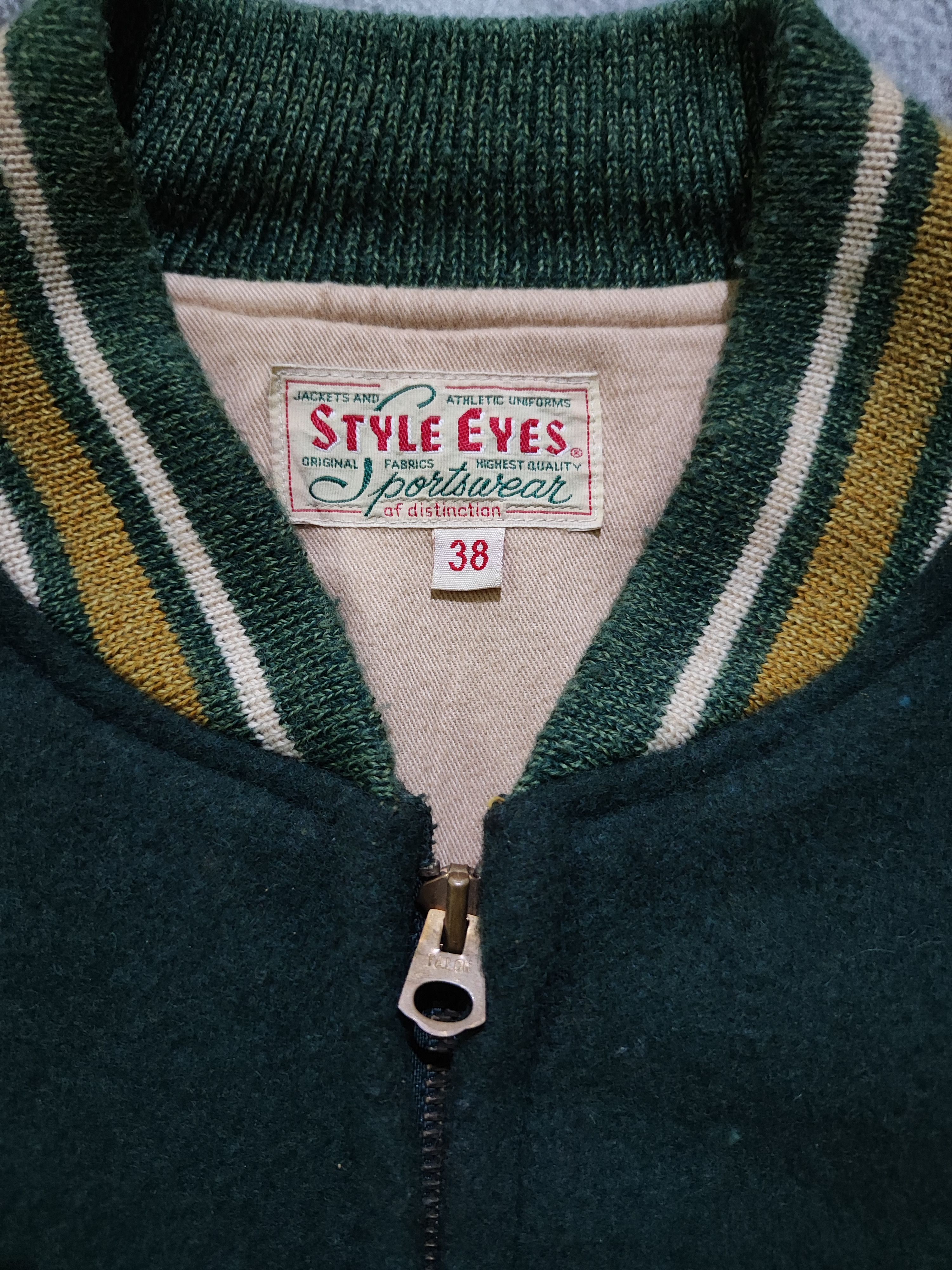 Toyo Enterprises Vintage Style Eyes by Toyo Enterprises Varsity Jacket GCW23 Size US M / EU 48-50 / 2 - 6 Thumbnail