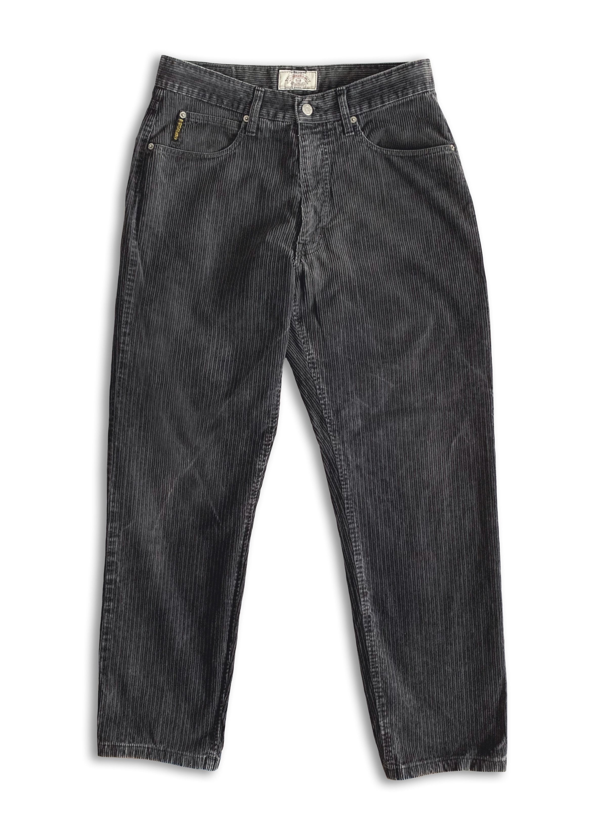 Emporio Armani Vintage 80s 90s ARMANI JEANS Corduroy Pants Faded Trousers Size US 34 / EU 50 - 2 Thumbnail