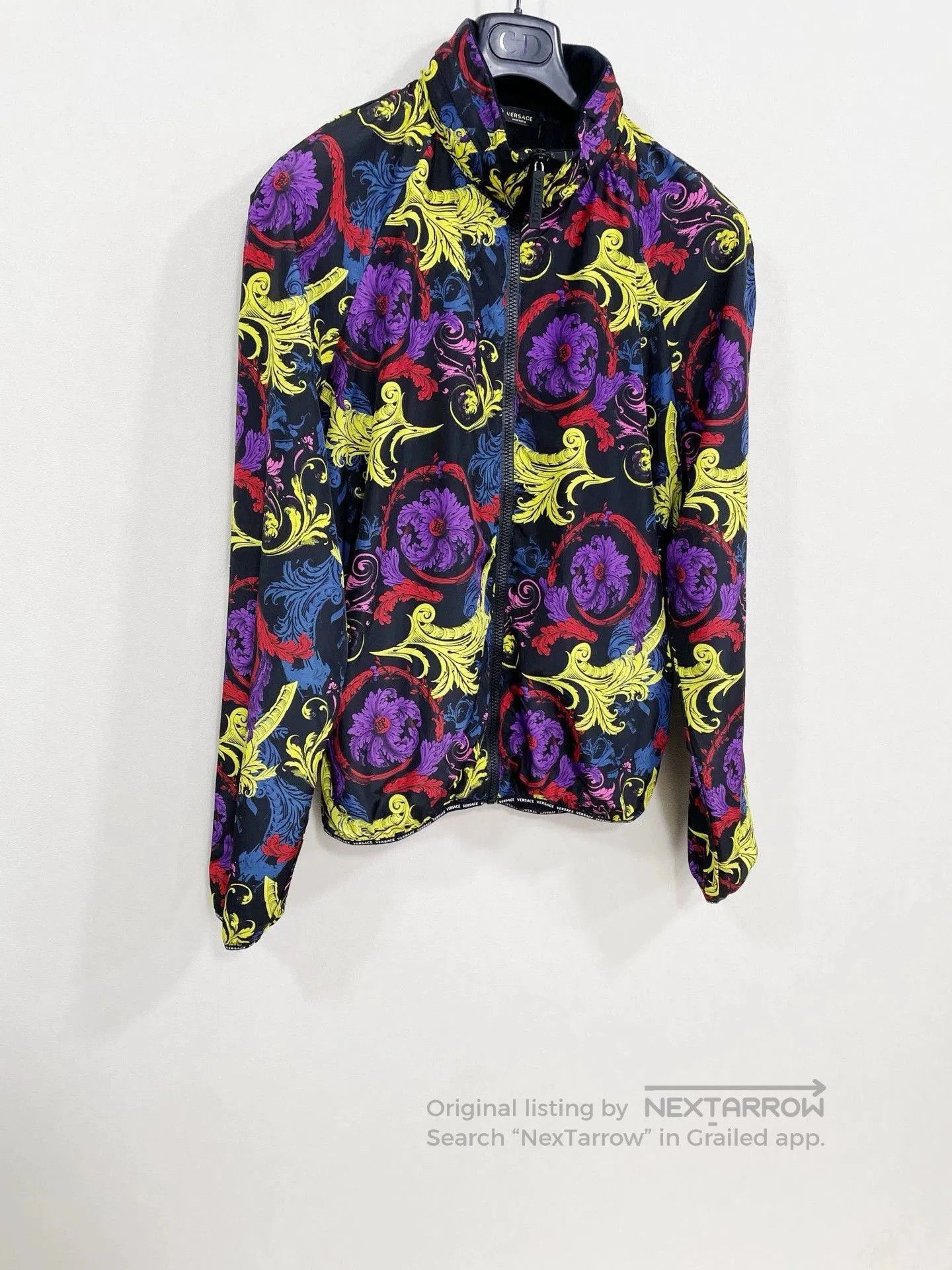 VERSACE Baroque Print Zip Jacket.