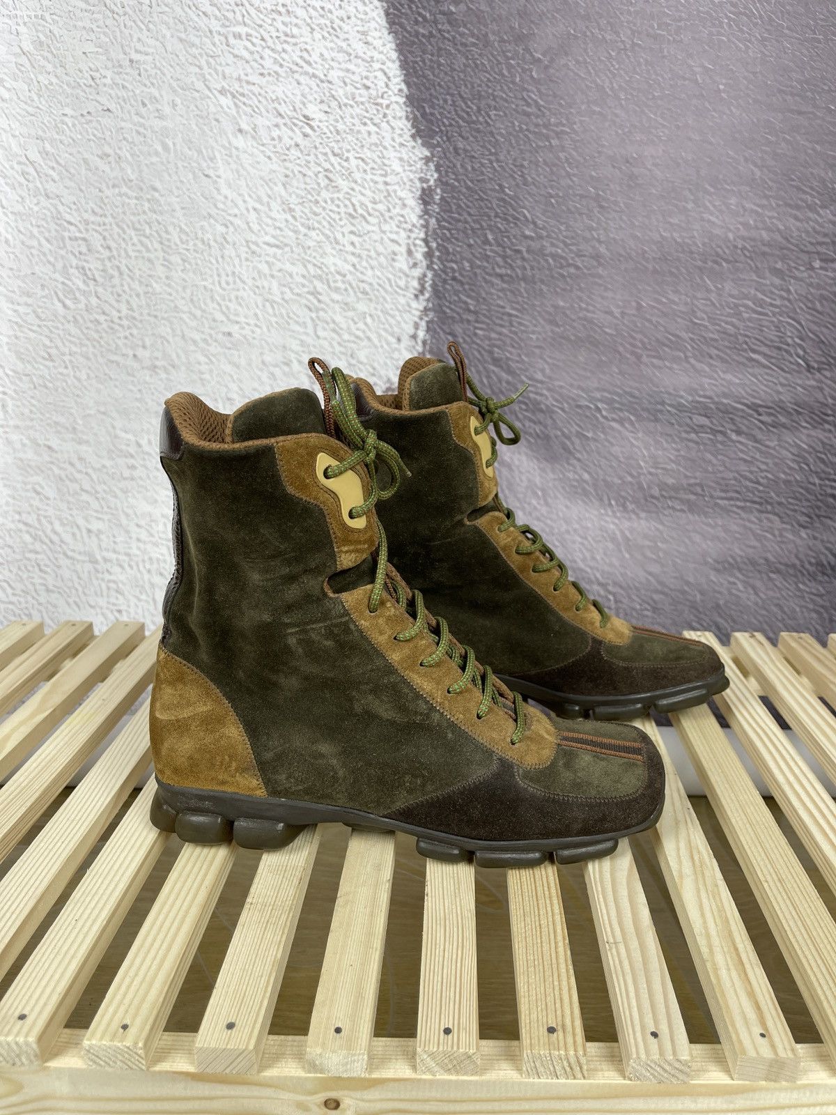 Miu Miu Miu Miu Prada archive leather suede vintage boots sneakers Size US 7 / IT 37 - 2 Thumbnail